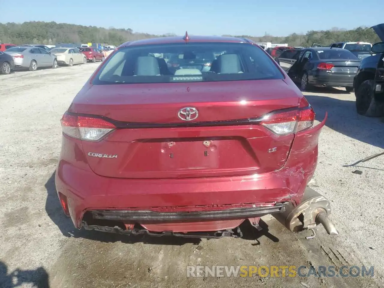 6 Photograph of a damaged car 5YFEPMAE5NP308975 TOYOTA COROLLA 2022