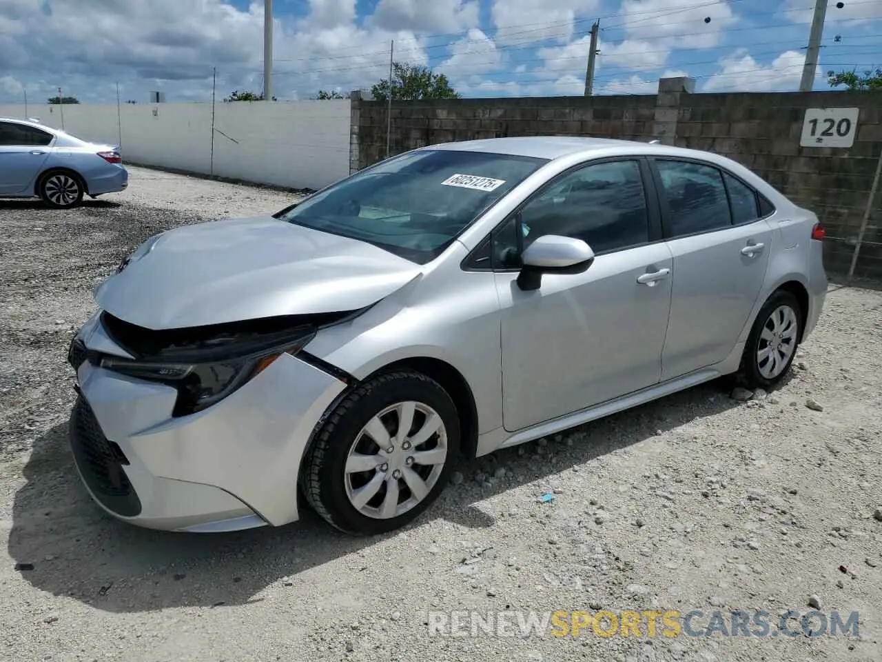 1 Photograph of a damaged car 5YFEPMAE5NP310760 TOYOTA COROLLA 2022