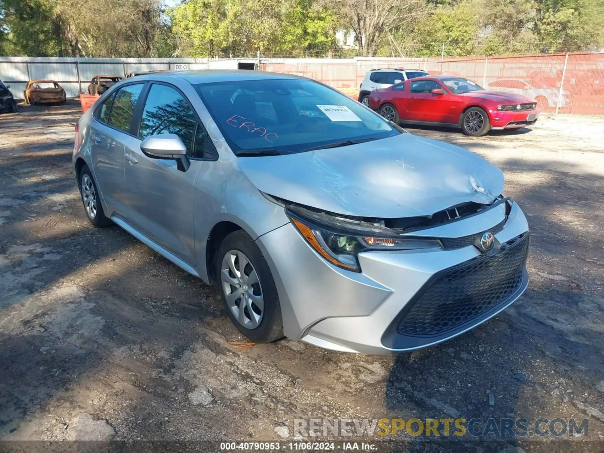 1 Photograph of a damaged car 5YFEPMAE5NP312153 TOYOTA COROLLA 2022