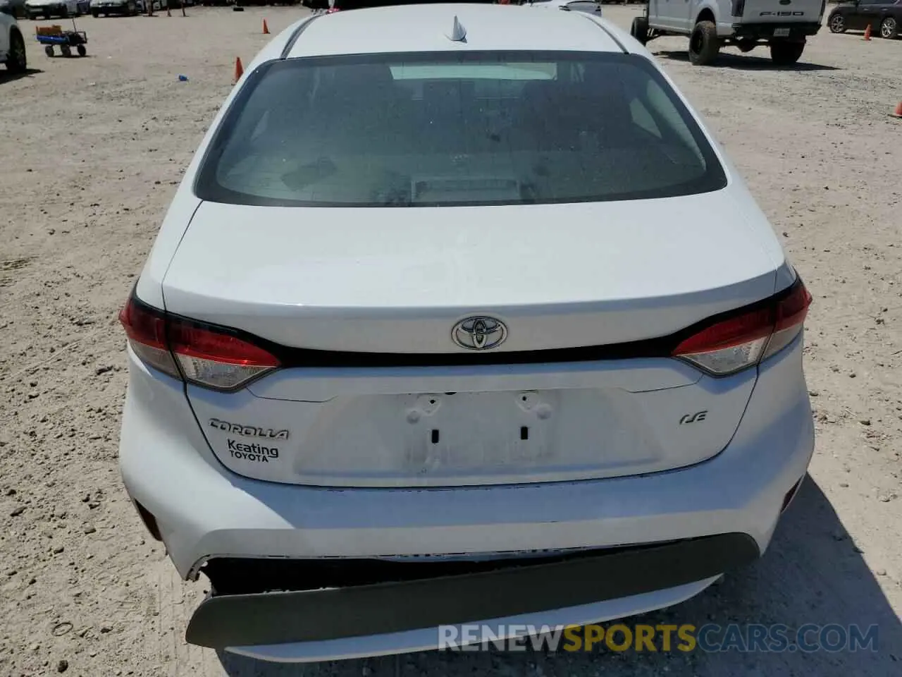 6 Photograph of a damaged car 5YFEPMAE5NP317532 TOYOTA COROLLA 2022