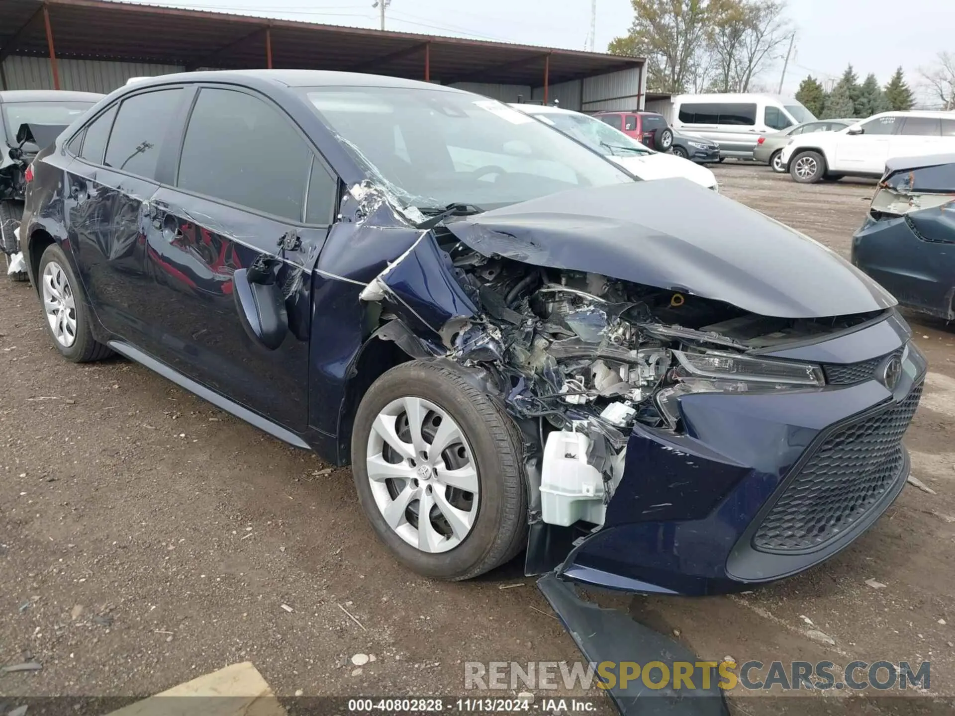 1 Photograph of a damaged car 5YFEPMAE5NP319376 TOYOTA COROLLA 2022