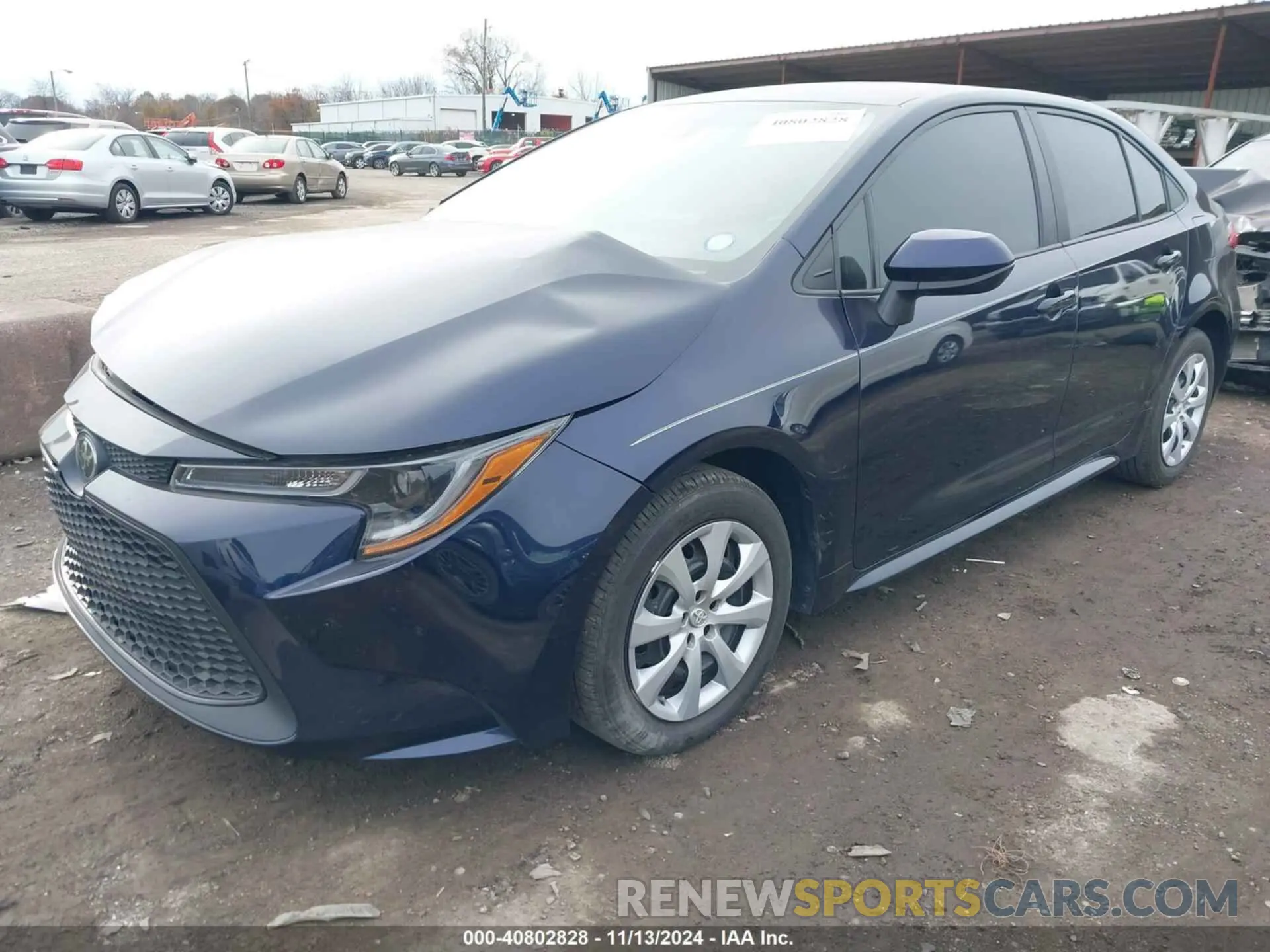 2 Photograph of a damaged car 5YFEPMAE5NP319376 TOYOTA COROLLA 2022