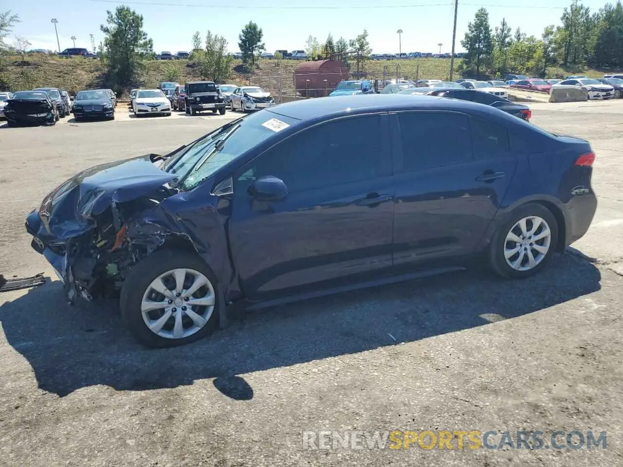 1 Photograph of a damaged car 5YFEPMAE5NP321760 TOYOTA COROLLA 2022