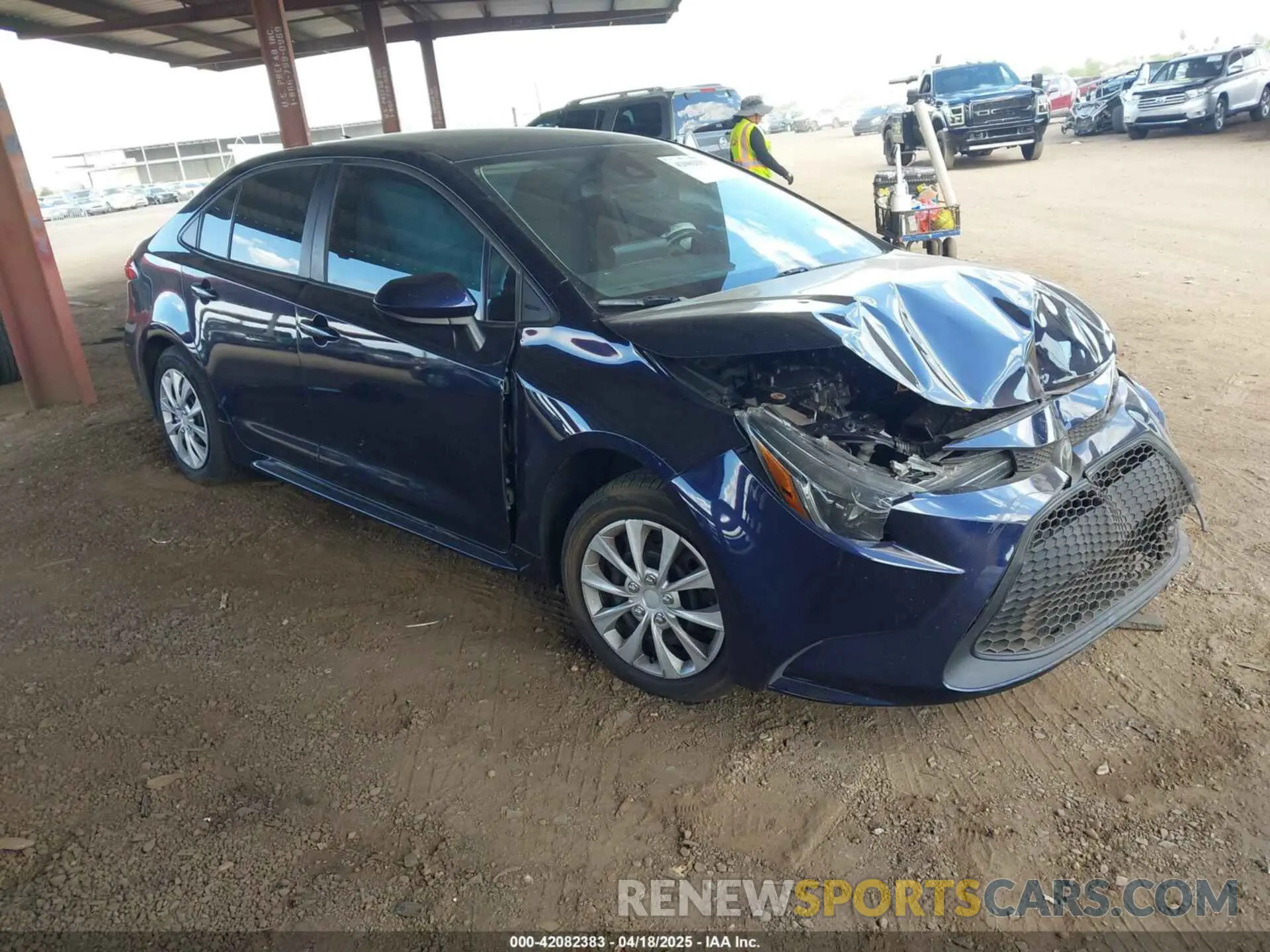 1 Photograph of a damaged car 5YFEPMAE5NP346769 TOYOTA COROLLA 2022