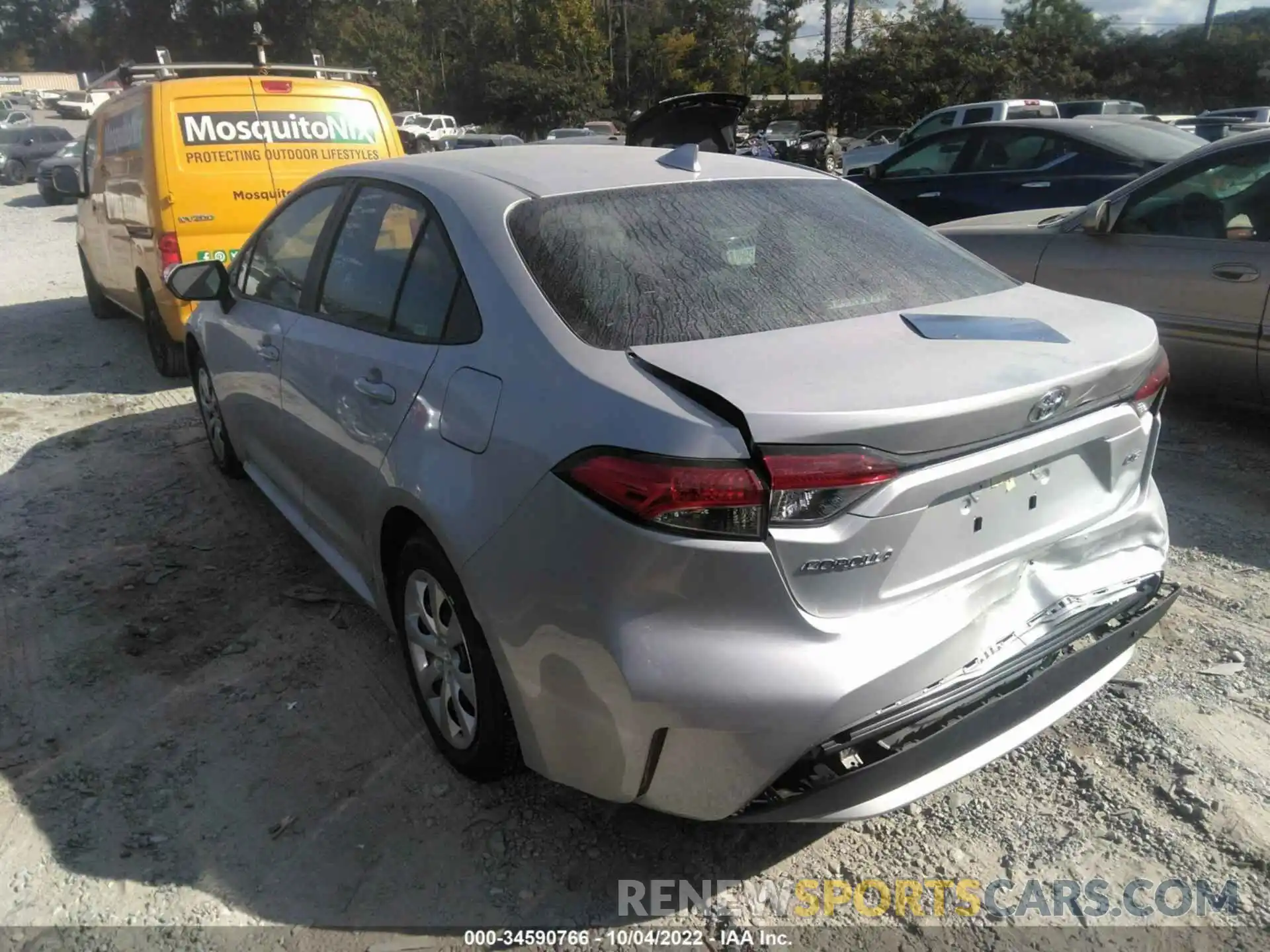 3 Photograph of a damaged car 5YFEPMAE5NP356735 TOYOTA COROLLA 2022