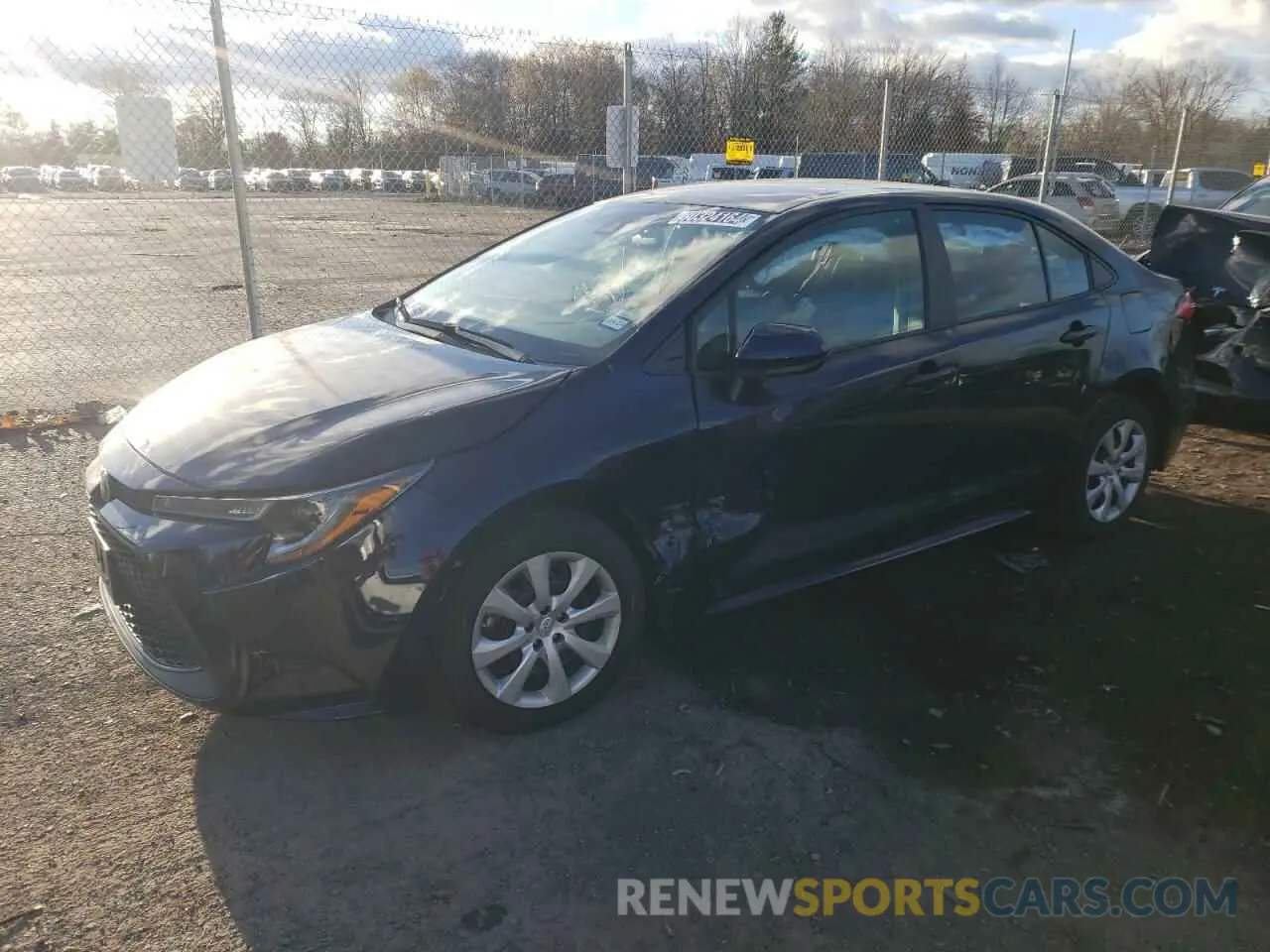 1 Photograph of a damaged car 5YFEPMAE5NP367590 TOYOTA COROLLA 2022