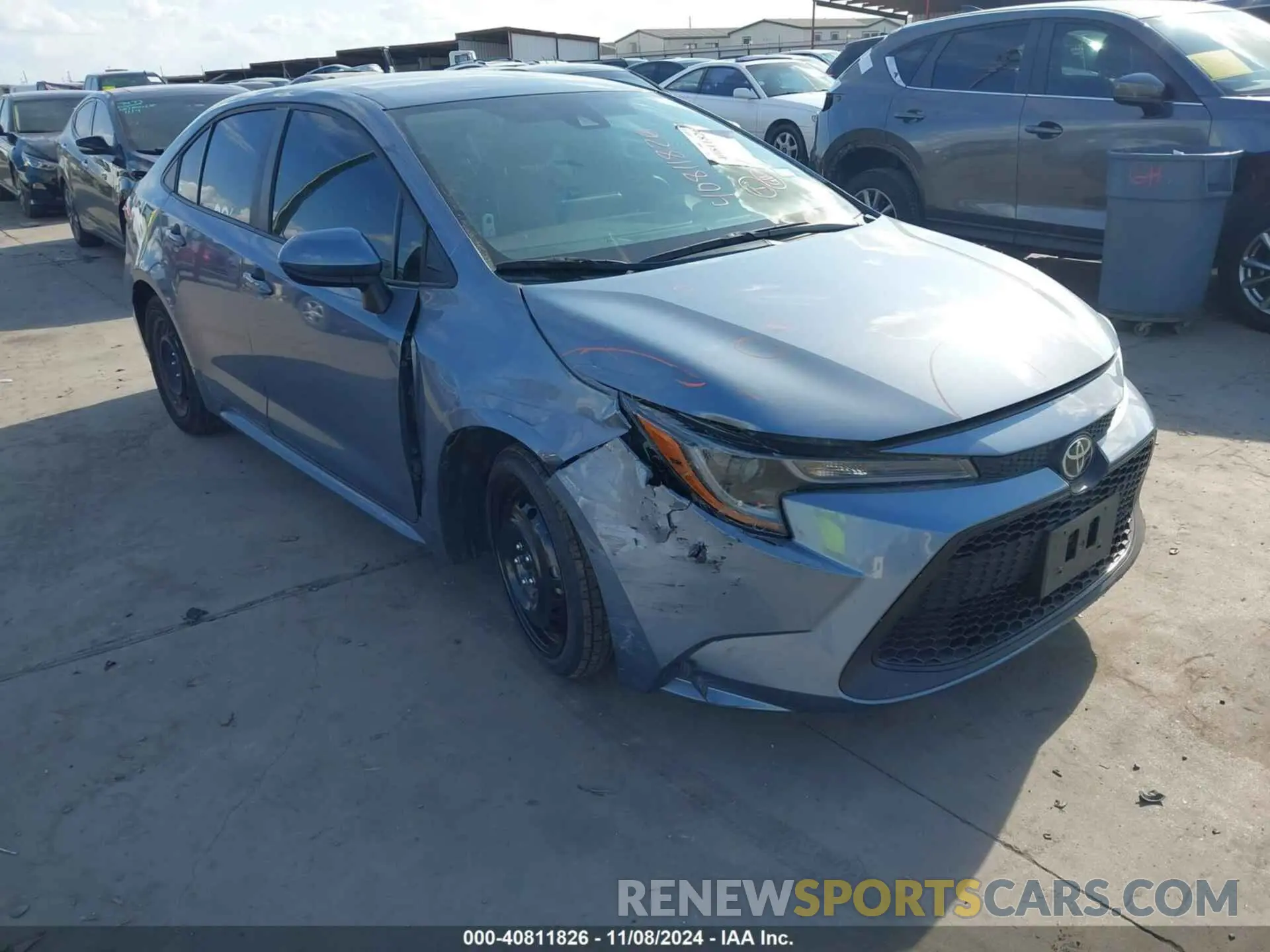 1 Photograph of a damaged car 5YFEPMAE5NP381473 TOYOTA COROLLA 2022
