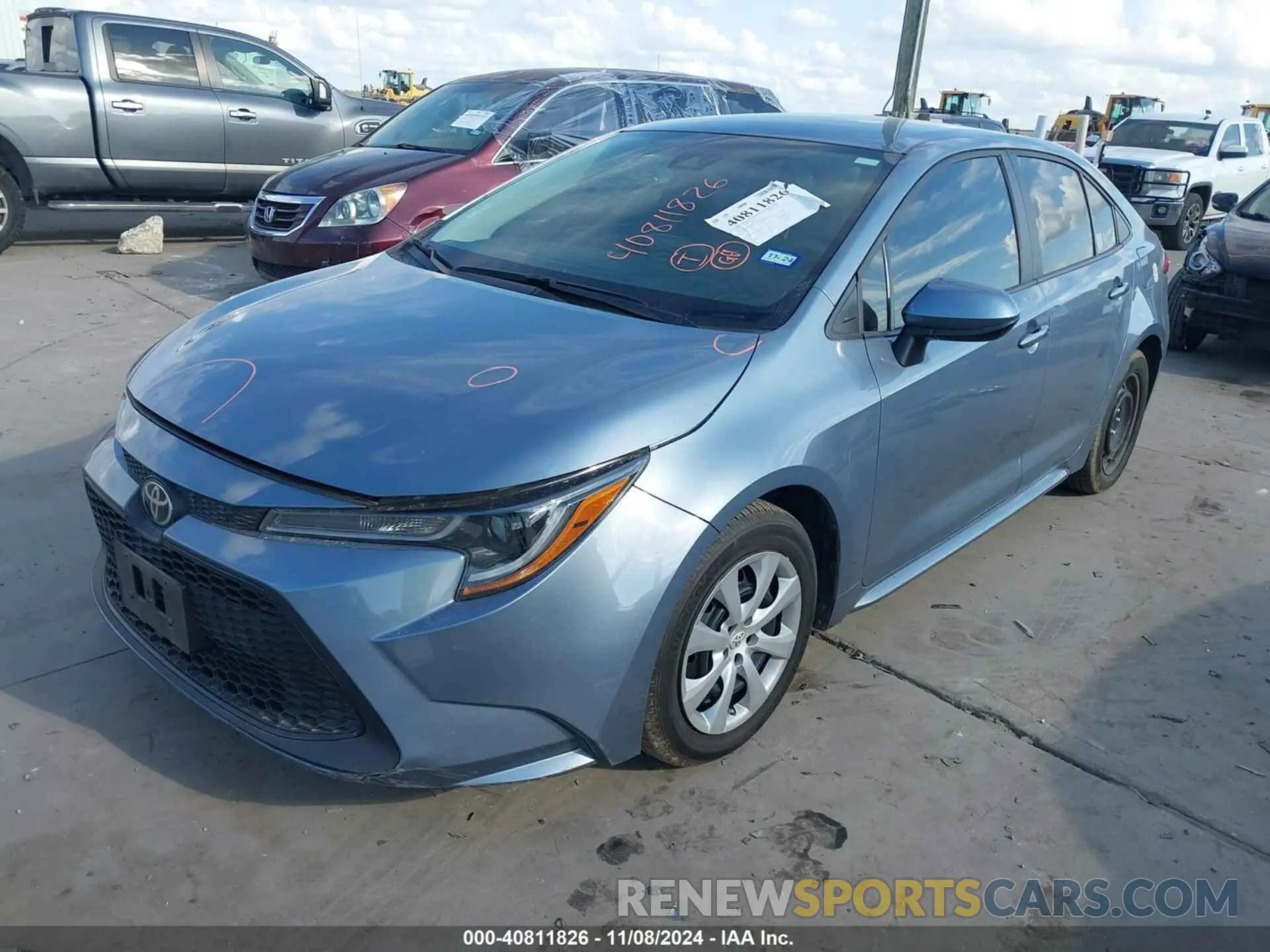 2 Photograph of a damaged car 5YFEPMAE5NP381473 TOYOTA COROLLA 2022