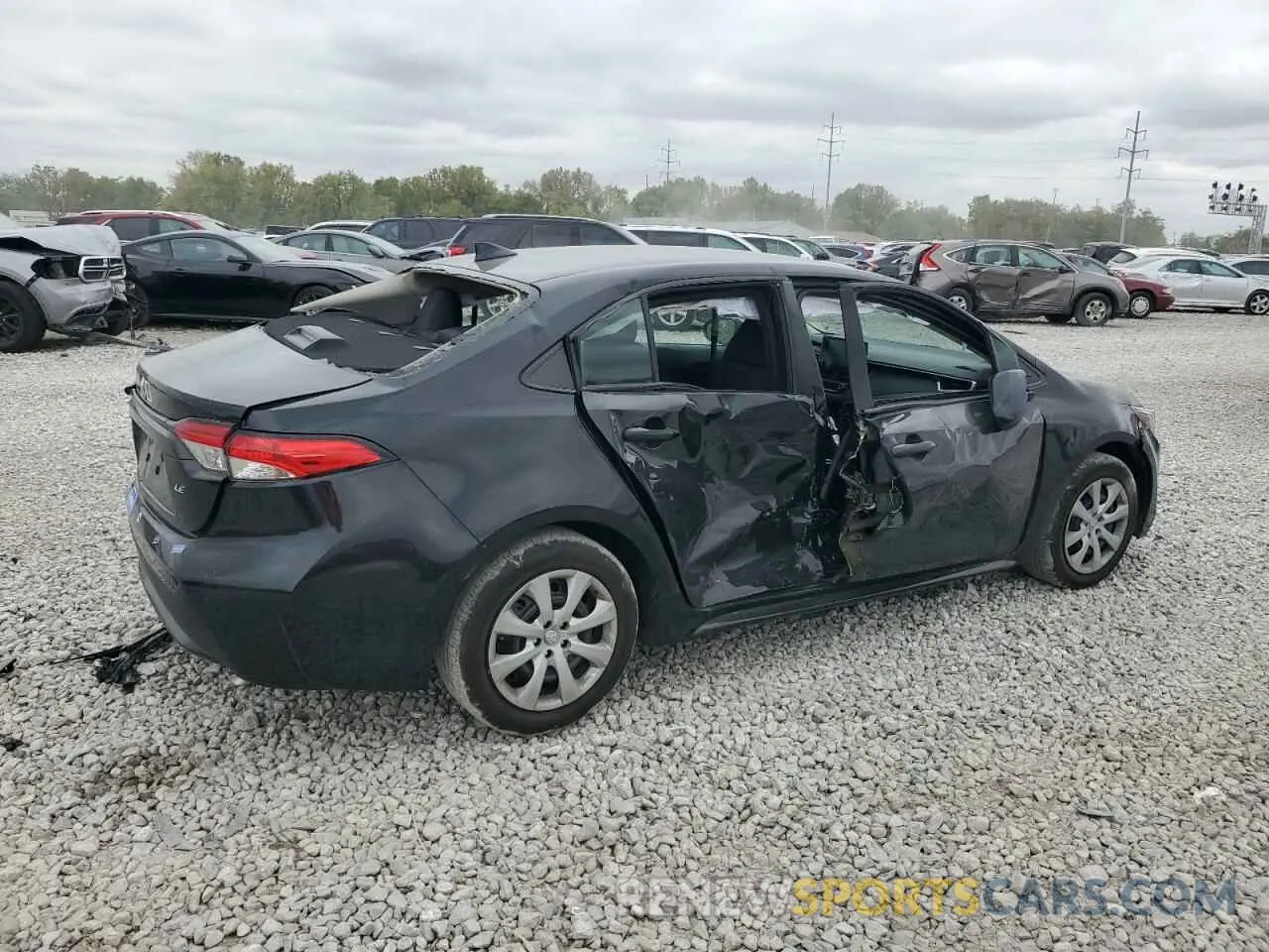 3 Photograph of a damaged car 5YFEPMAE6NP278885 TOYOTA COROLLA 2022