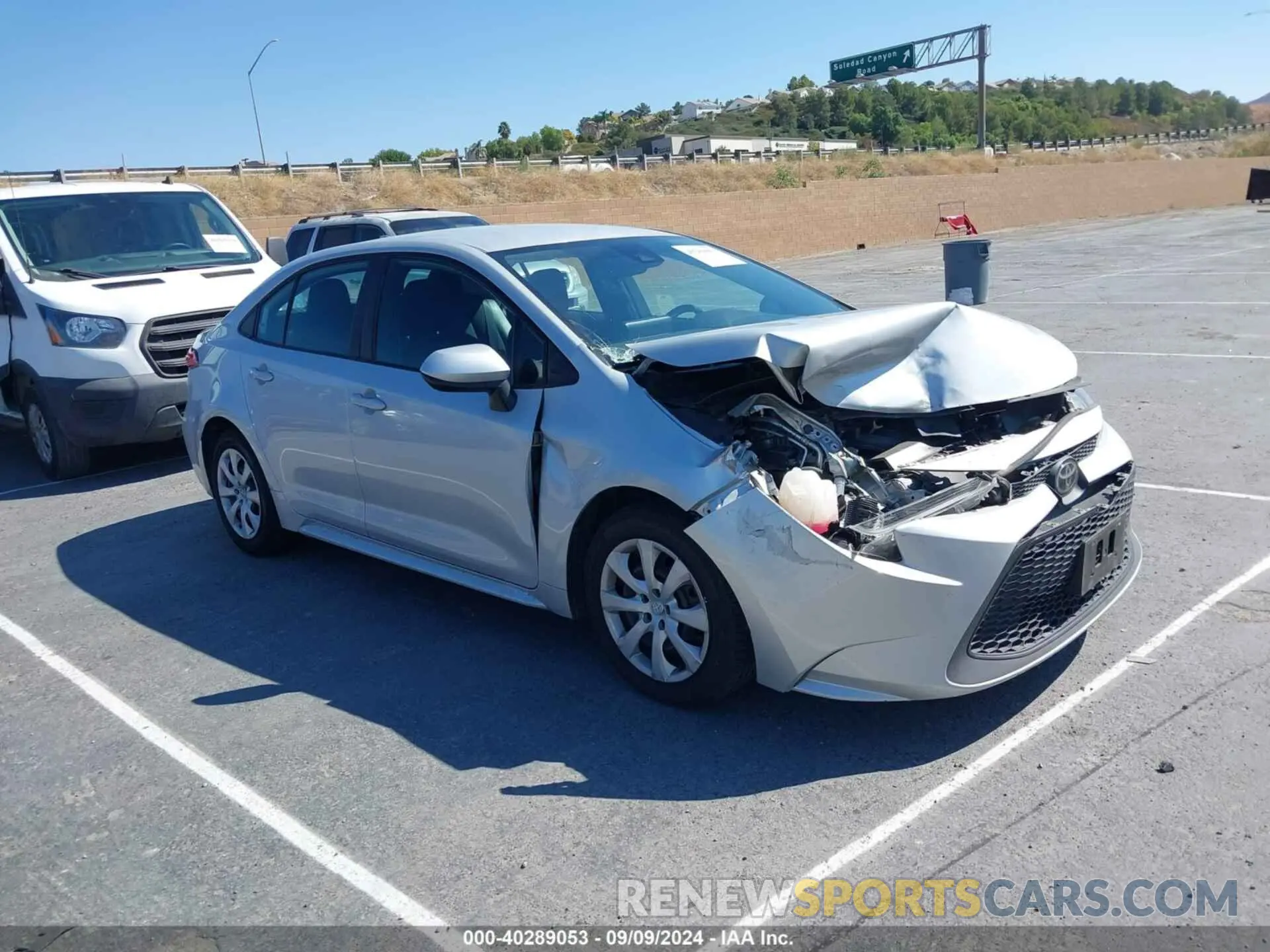 1 Photograph of a damaged car 5YFEPMAE6NP282614 TOYOTA COROLLA 2022