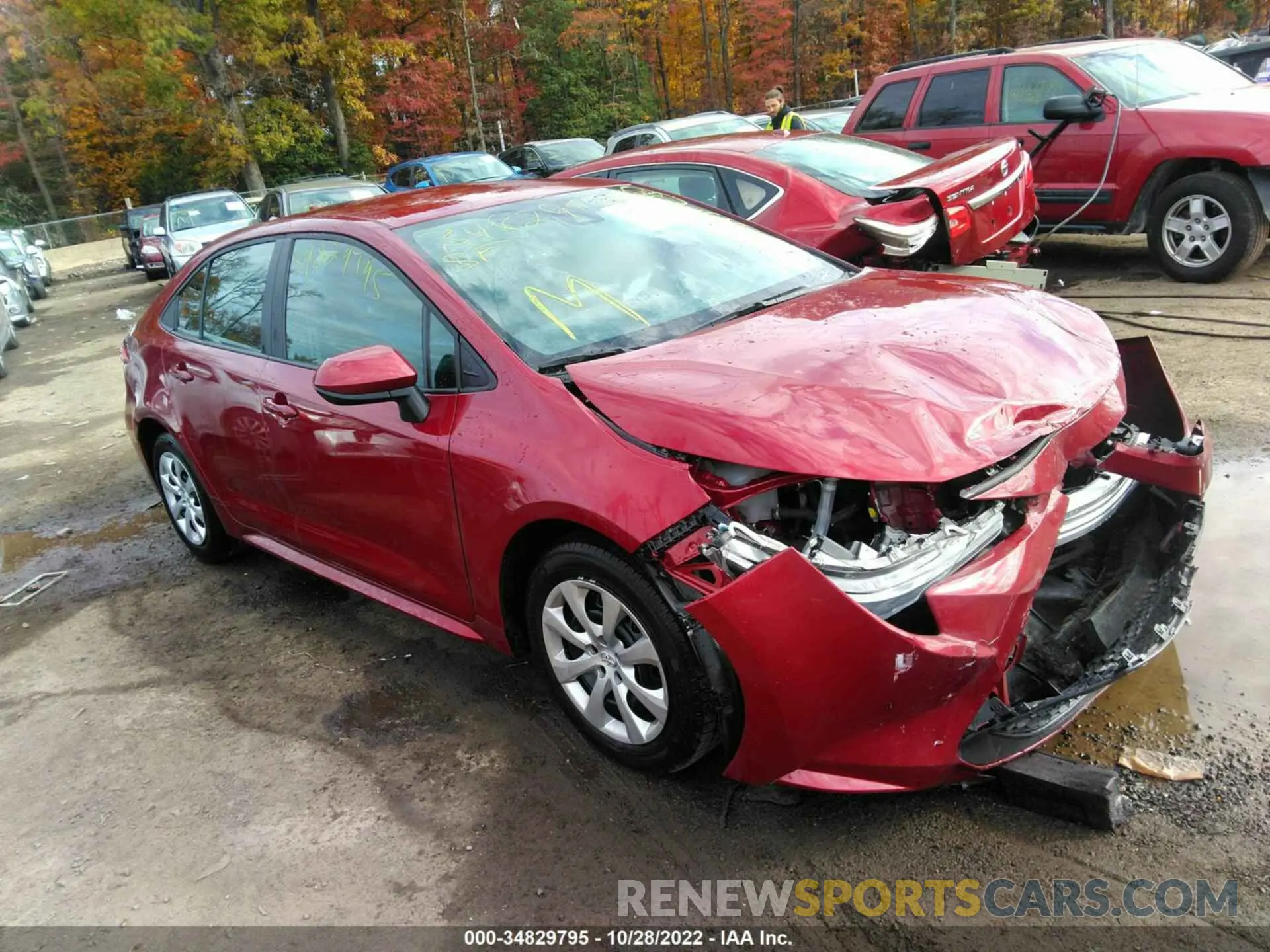 1 Photograph of a damaged car 5YFEPMAE6NP289496 TOYOTA COROLLA 2022