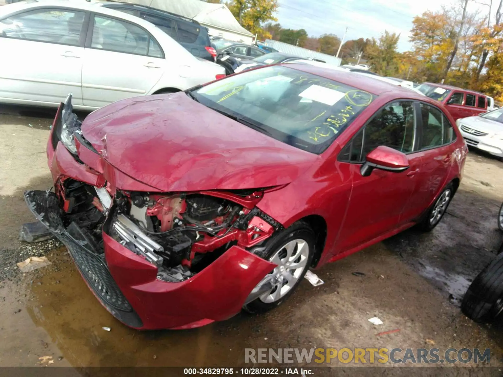 2 Photograph of a damaged car 5YFEPMAE6NP289496 TOYOTA COROLLA 2022