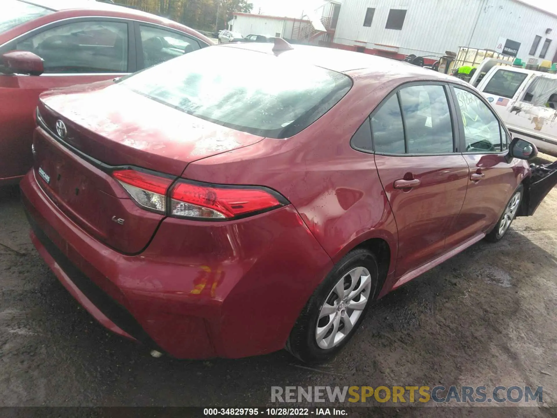 4 Photograph of a damaged car 5YFEPMAE6NP289496 TOYOTA COROLLA 2022