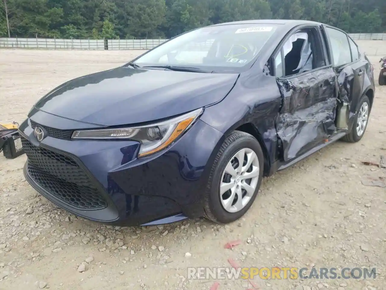 2 Photograph of a damaged car 5YFEPMAE6NP307866 TOYOTA COROLLA 2022