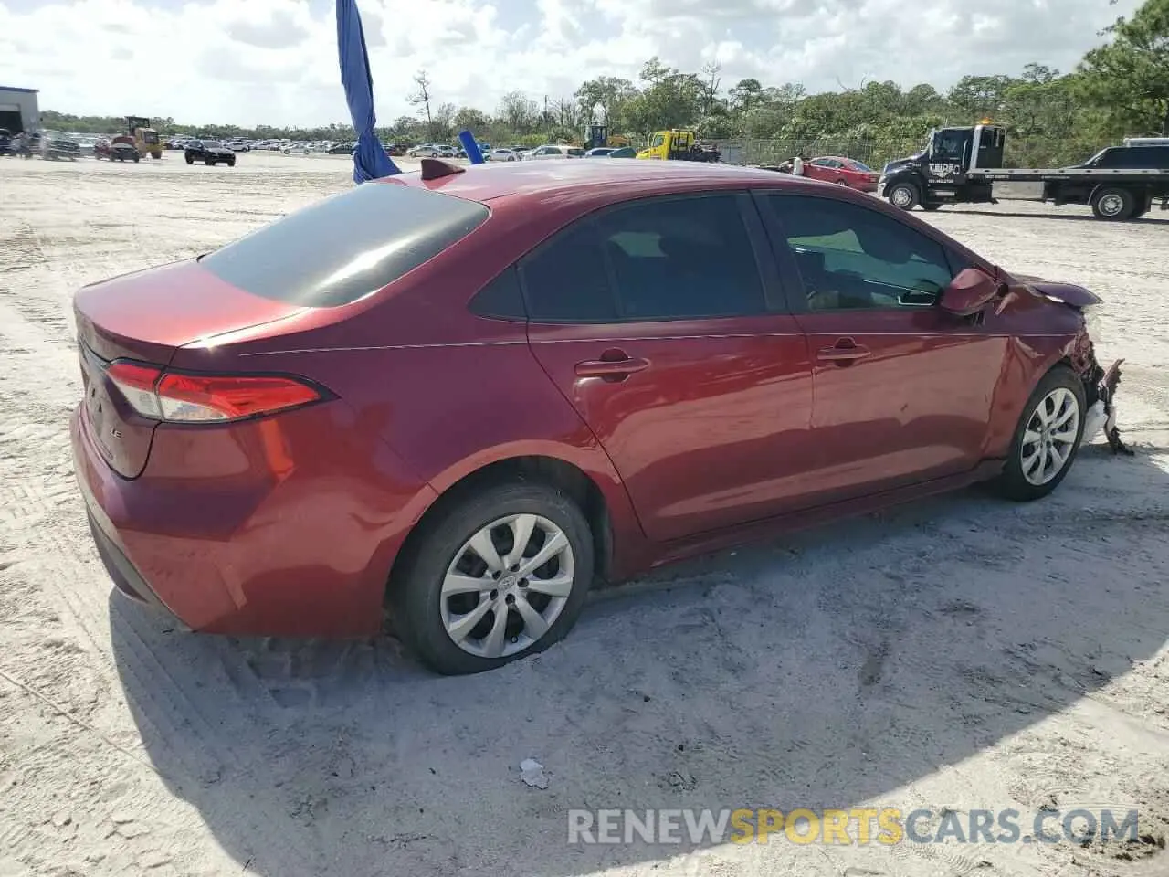 3 Photograph of a damaged car 5YFEPMAE6NP309536 TOYOTA COROLLA 2022