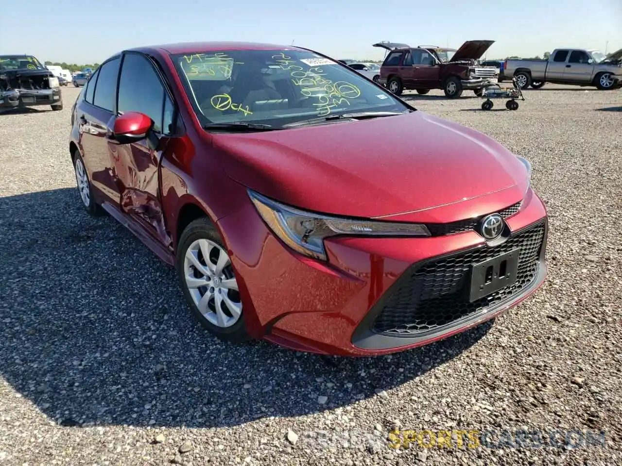 1 Photograph of a damaged car 5YFEPMAE6NP320892 TOYOTA COROLLA 2022