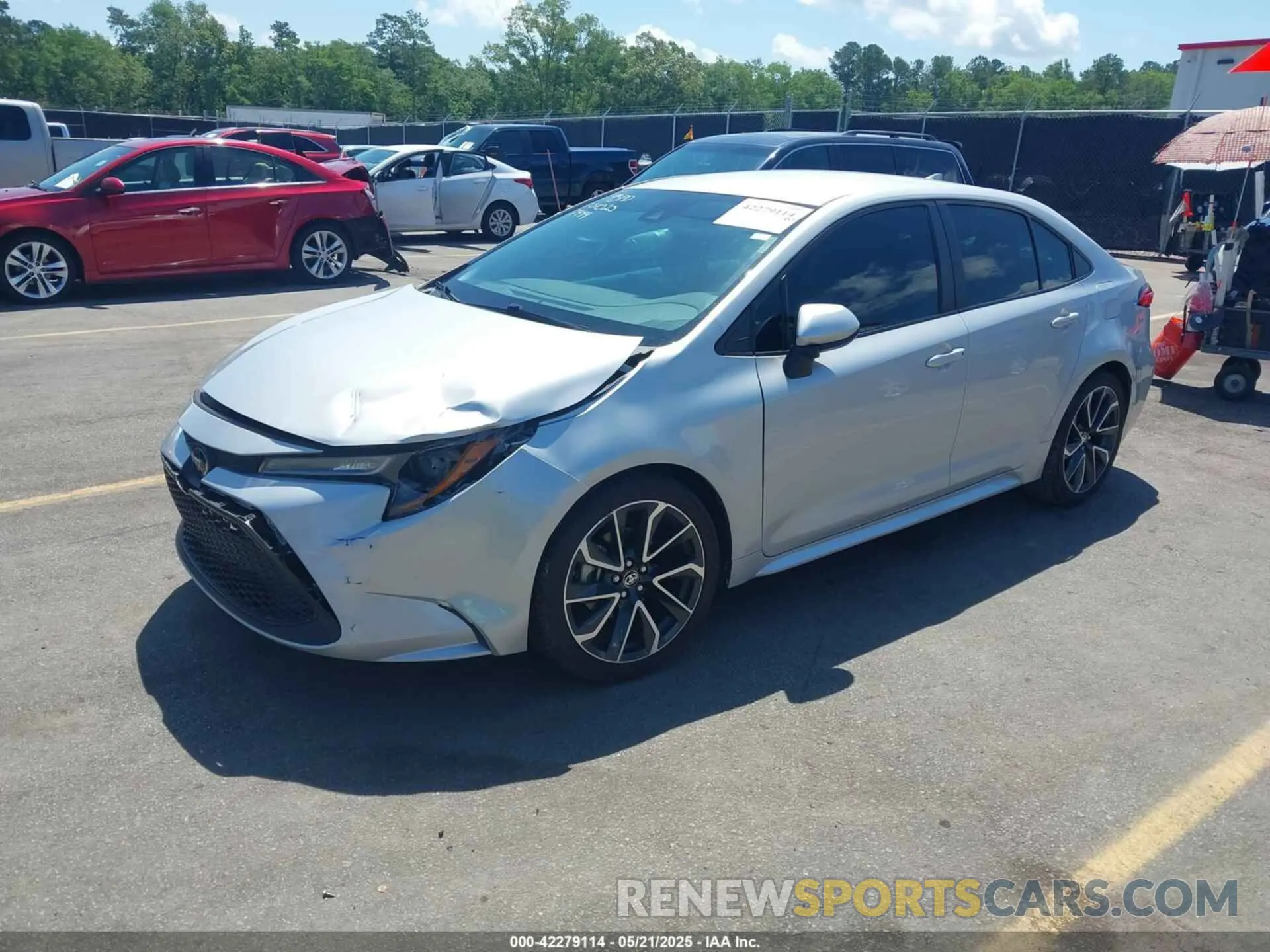 2 Photograph of a damaged car 5YFEPMAE6NP337949 TOYOTA COROLLA 2022