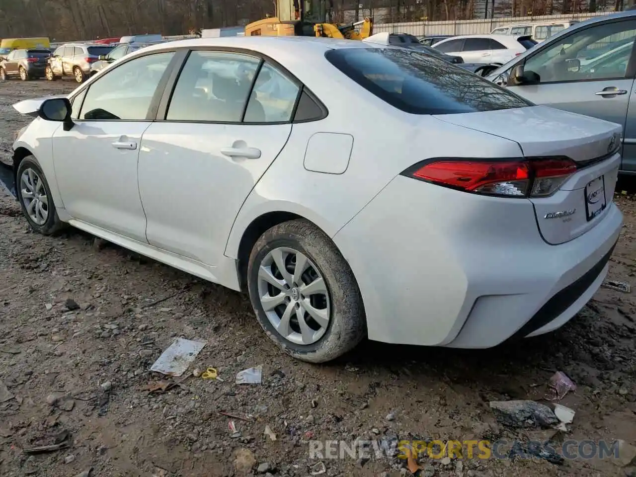 2 Photograph of a damaged car 5YFEPMAE6NP349146 TOYOTA COROLLA 2022