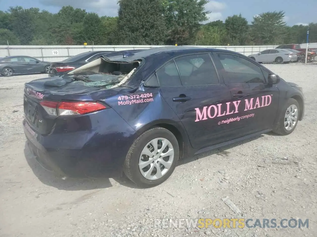 3 Photograph of a damaged car 5YFEPMAE6NP363595 TOYOTA COROLLA 2022
