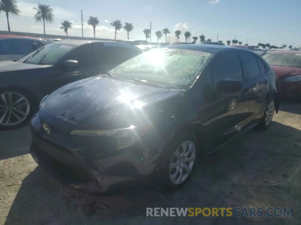1 Photograph of a damaged car 5YFEPMAE6NP371163 TOYOTA COROLLA 2022