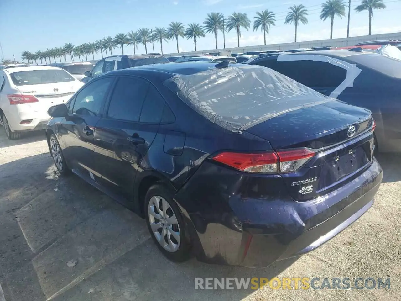 2 Photograph of a damaged car 5YFEPMAE6NP371163 TOYOTA COROLLA 2022