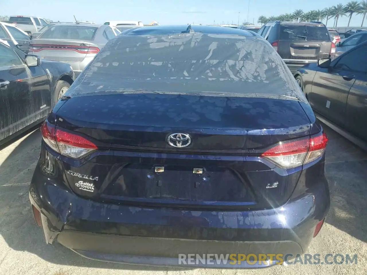6 Photograph of a damaged car 5YFEPMAE6NP371163 TOYOTA COROLLA 2022