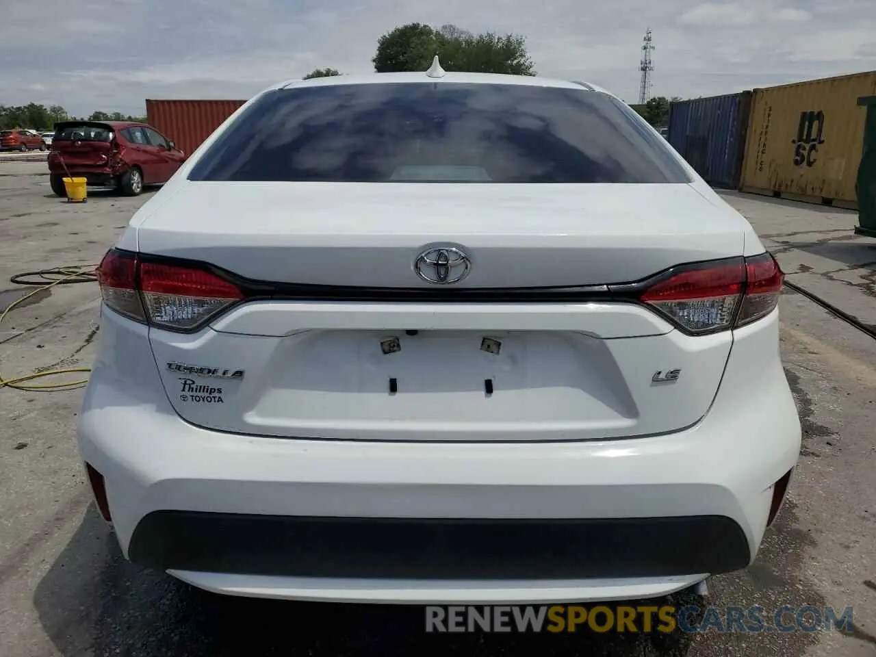 6 Photograph of a damaged car 5YFEPMAE7NP284050 TOYOTA COROLLA 2022