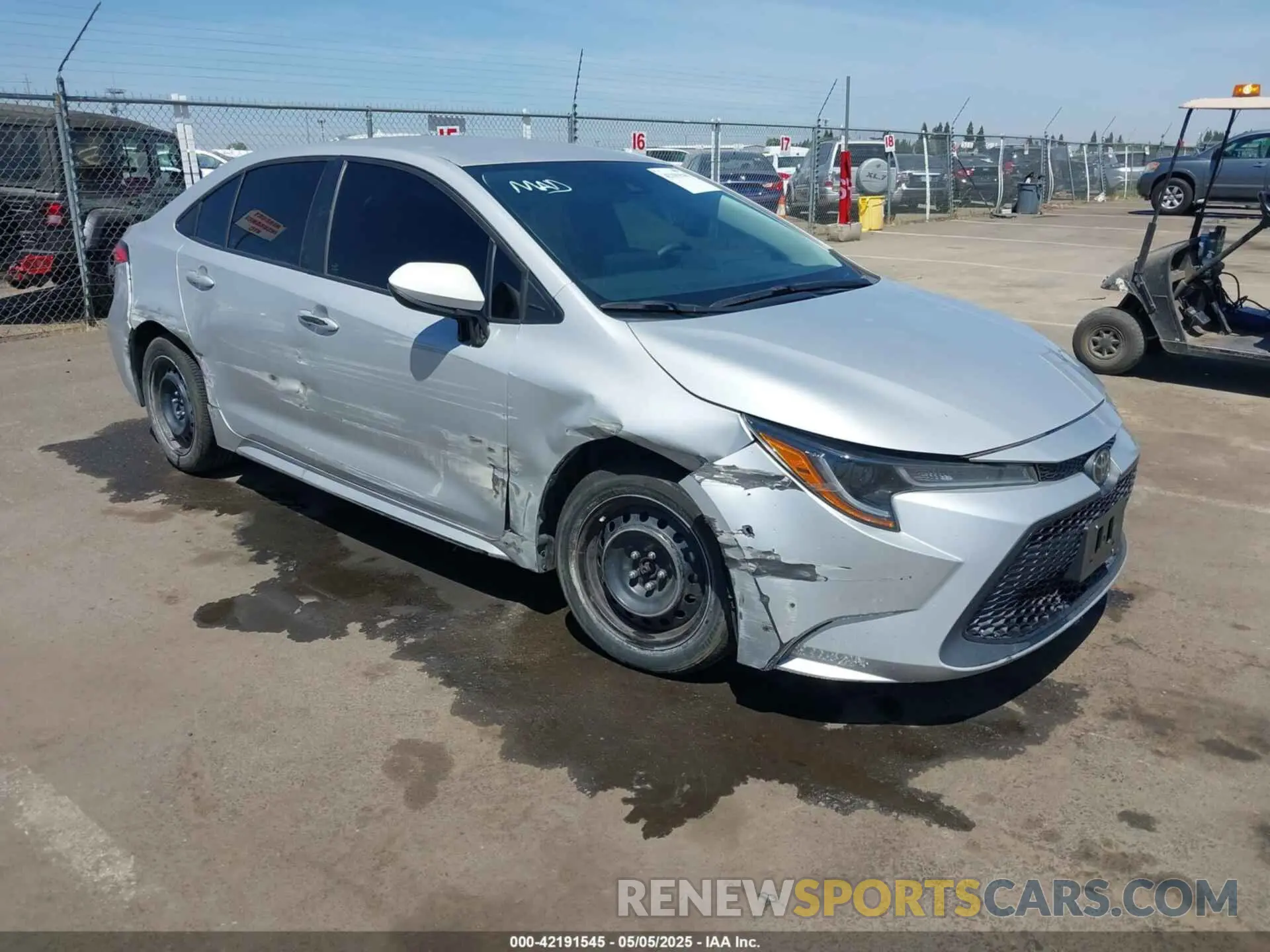 1 Photograph of a damaged car 5YFEPMAE7NP284212 TOYOTA COROLLA 2022