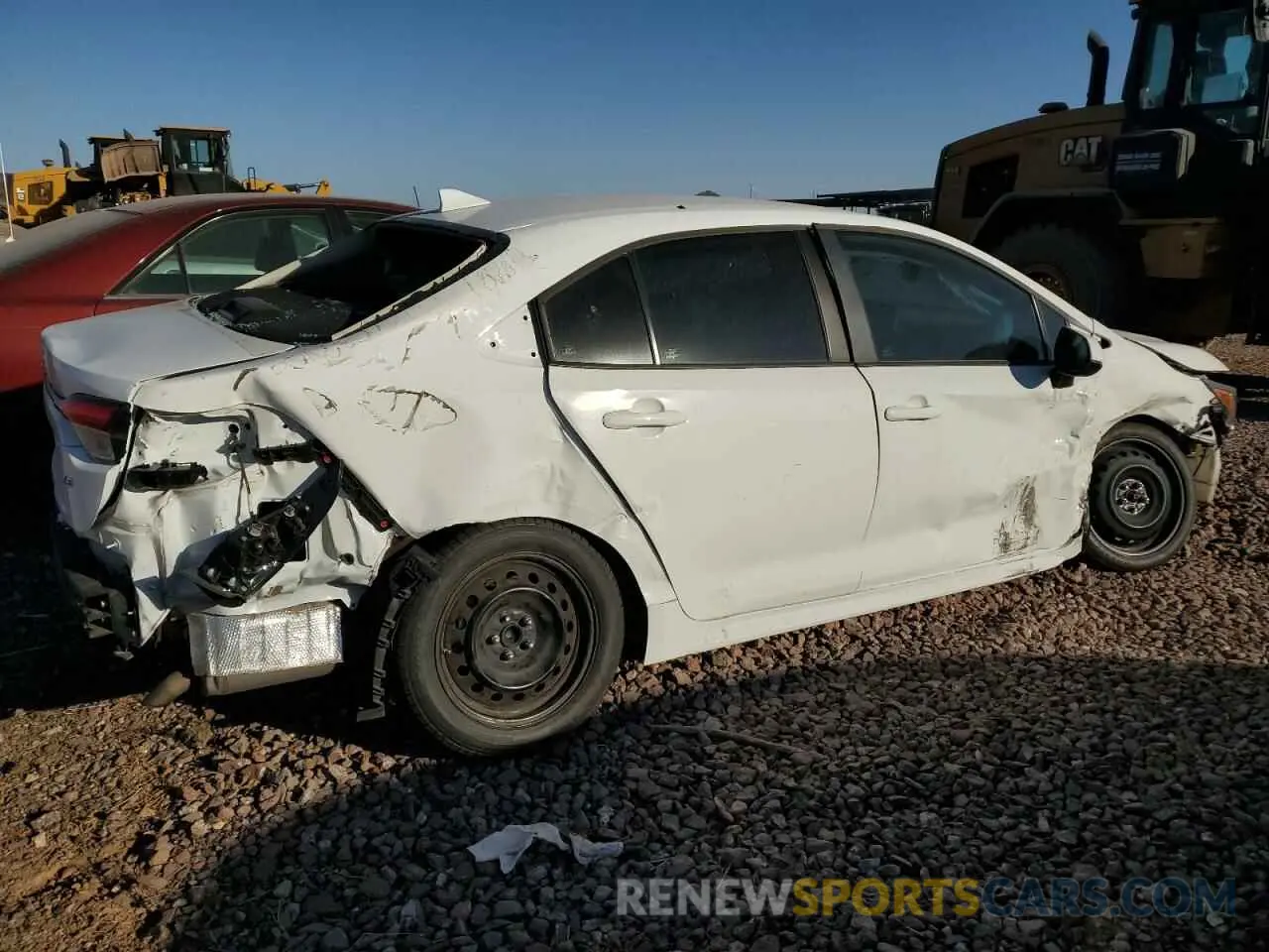 3 Photograph of a damaged car 5YFEPMAE7NP296666 TOYOTA COROLLA 2022