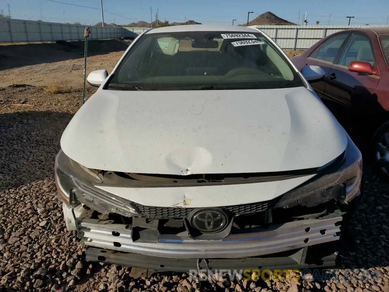 5 Photograph of a damaged car 5YFEPMAE7NP296666 TOYOTA COROLLA 2022
