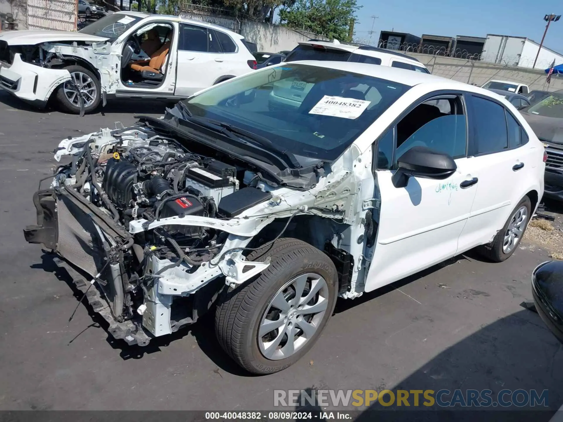 2 Photograph of a damaged car 5YFEPMAE7NP298823 TOYOTA COROLLA 2022