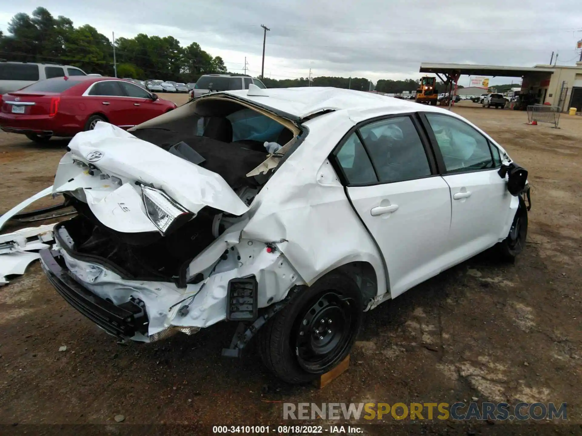 4 Photograph of a damaged car 5YFEPMAE7NP309366 TOYOTA COROLLA 2022