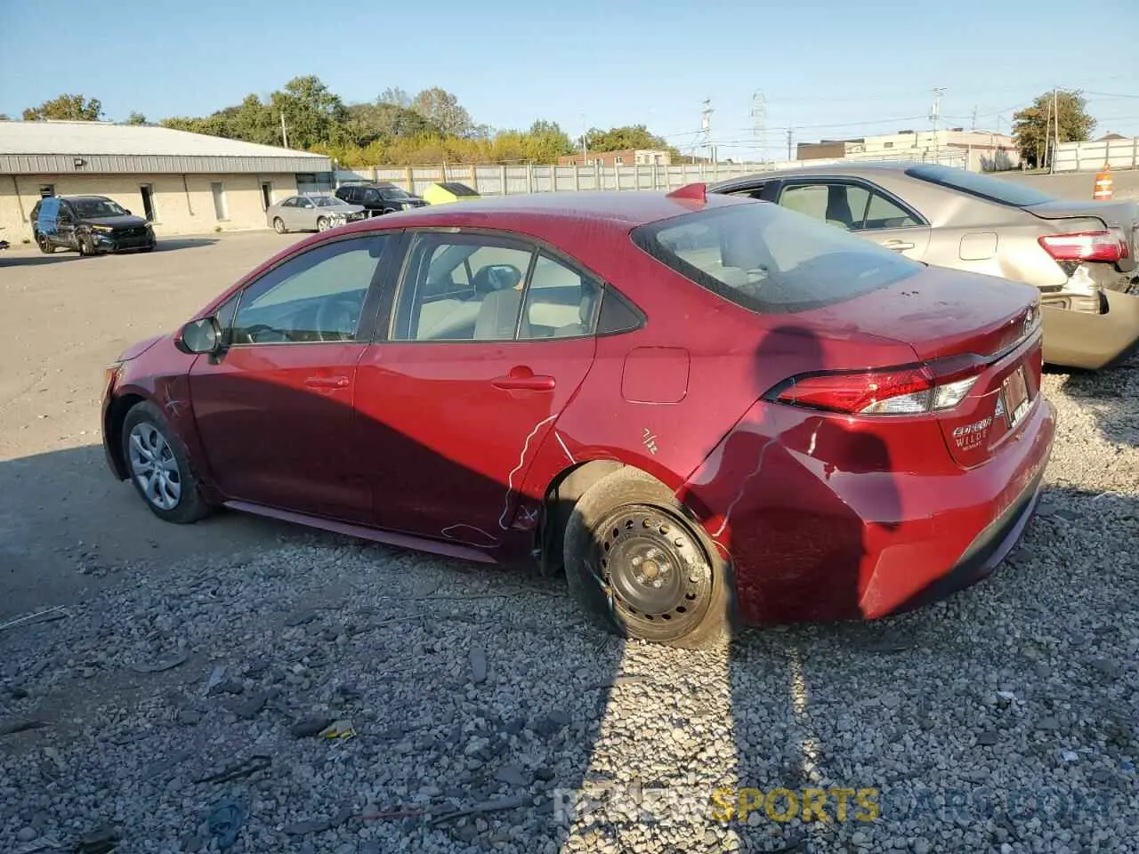 2 Photograph of a damaged car 5YFEPMAE7NP323591 TOYOTA COROLLA 2022
