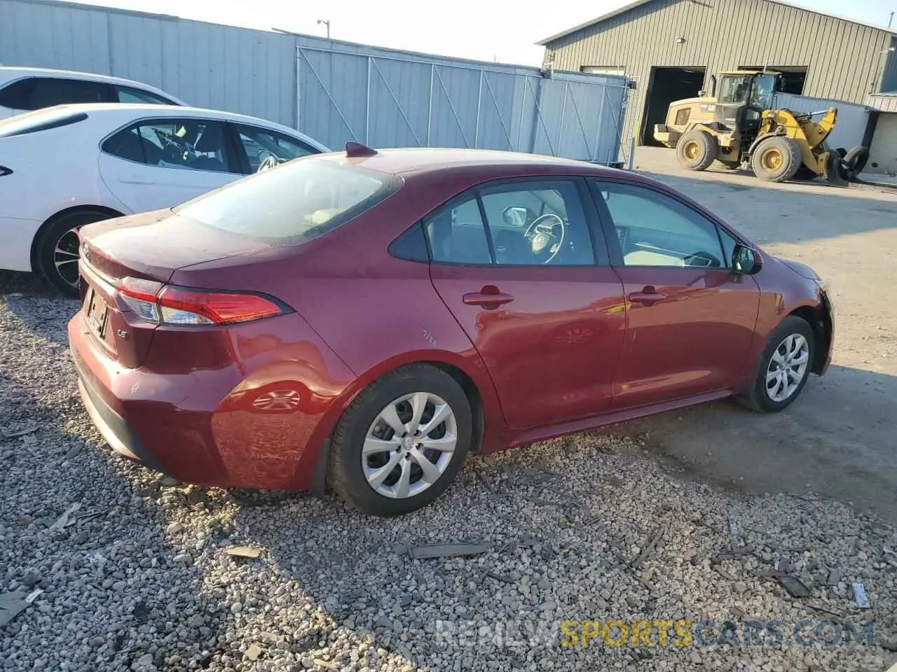 3 Photograph of a damaged car 5YFEPMAE7NP323591 TOYOTA COROLLA 2022