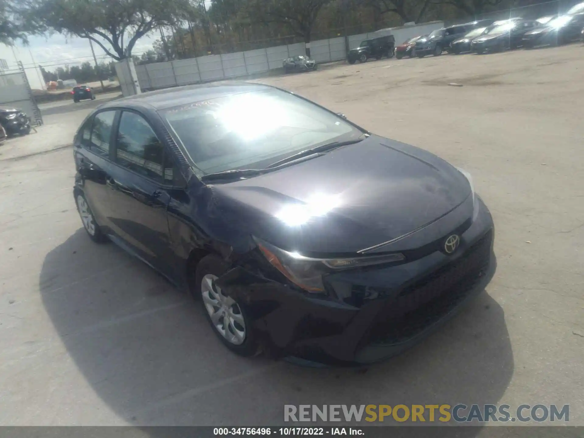 1 Photograph of a damaged car 5YFEPMAE7NP347485 TOYOTA COROLLA 2022