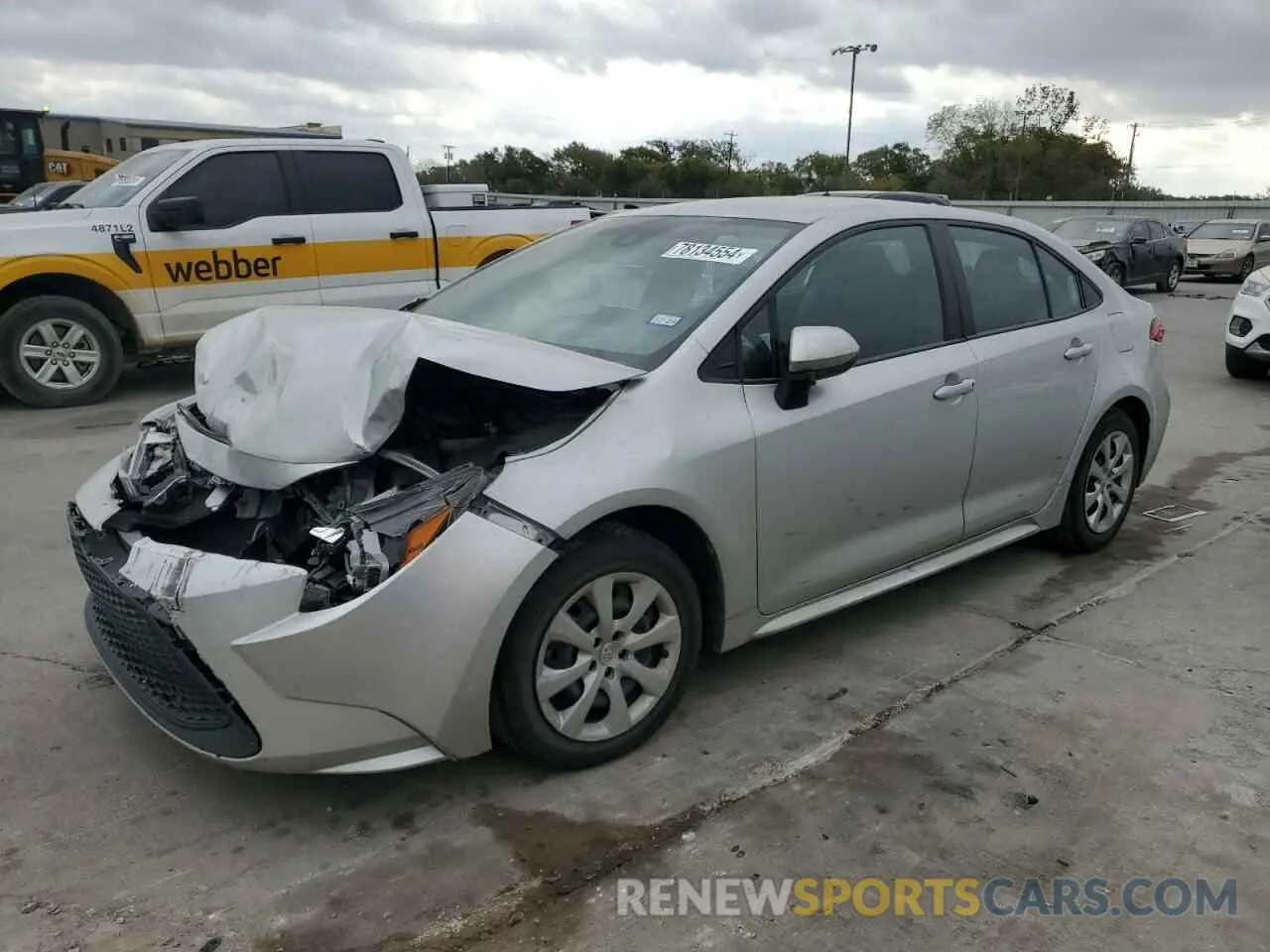 1 Photograph of a damaged car 5YFEPMAE7NP356624 TOYOTA COROLLA 2022