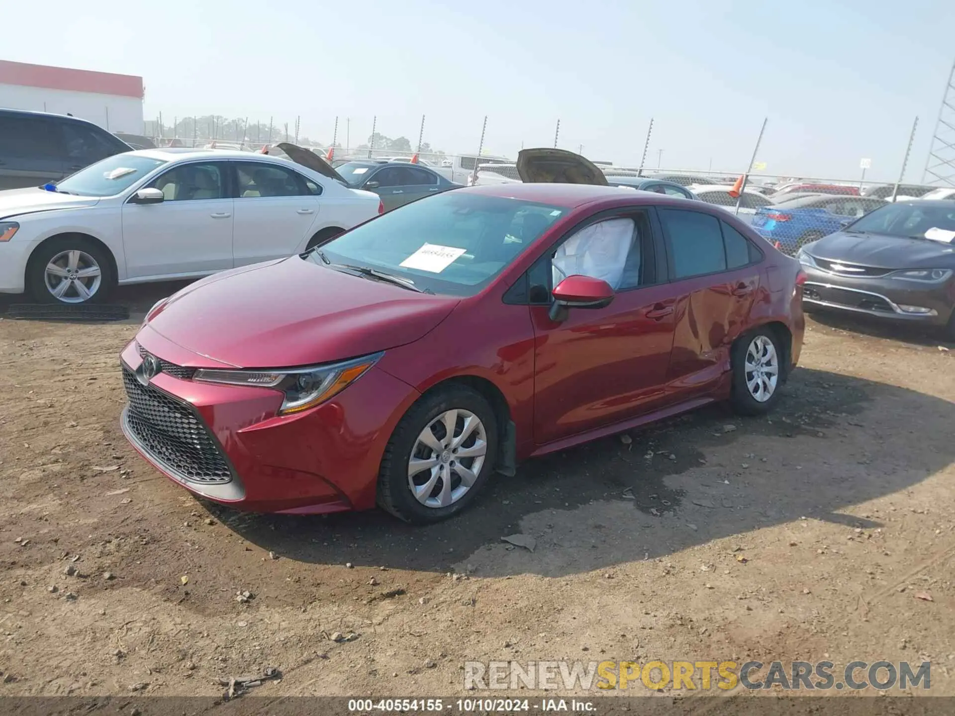 2 Photograph of a damaged car 5YFEPMAE7NP370877 TOYOTA COROLLA 2022