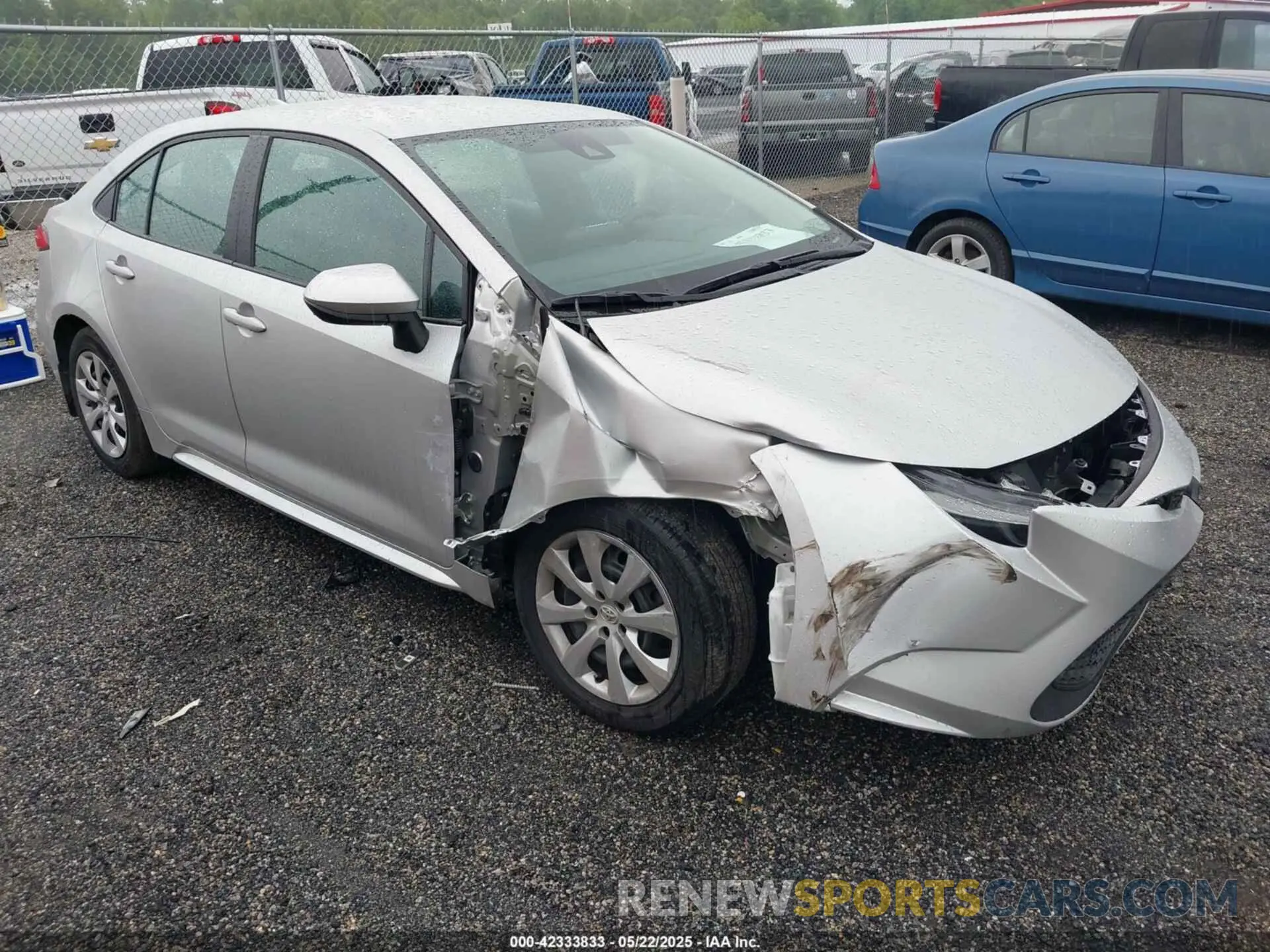 1 Photograph of a damaged car 5YFEPMAE7NP373259 TOYOTA COROLLA 2022