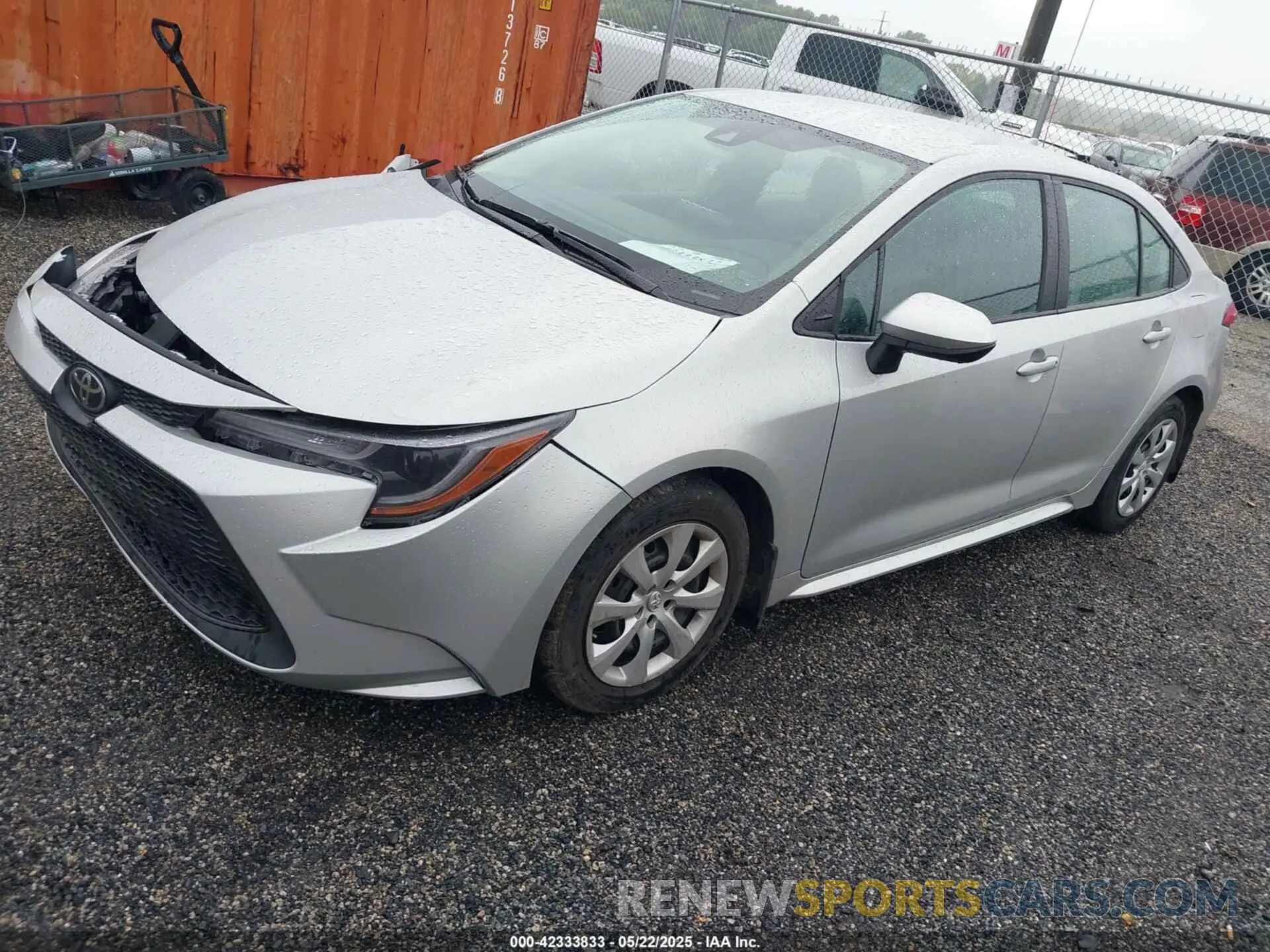 2 Photograph of a damaged car 5YFEPMAE7NP373259 TOYOTA COROLLA 2022