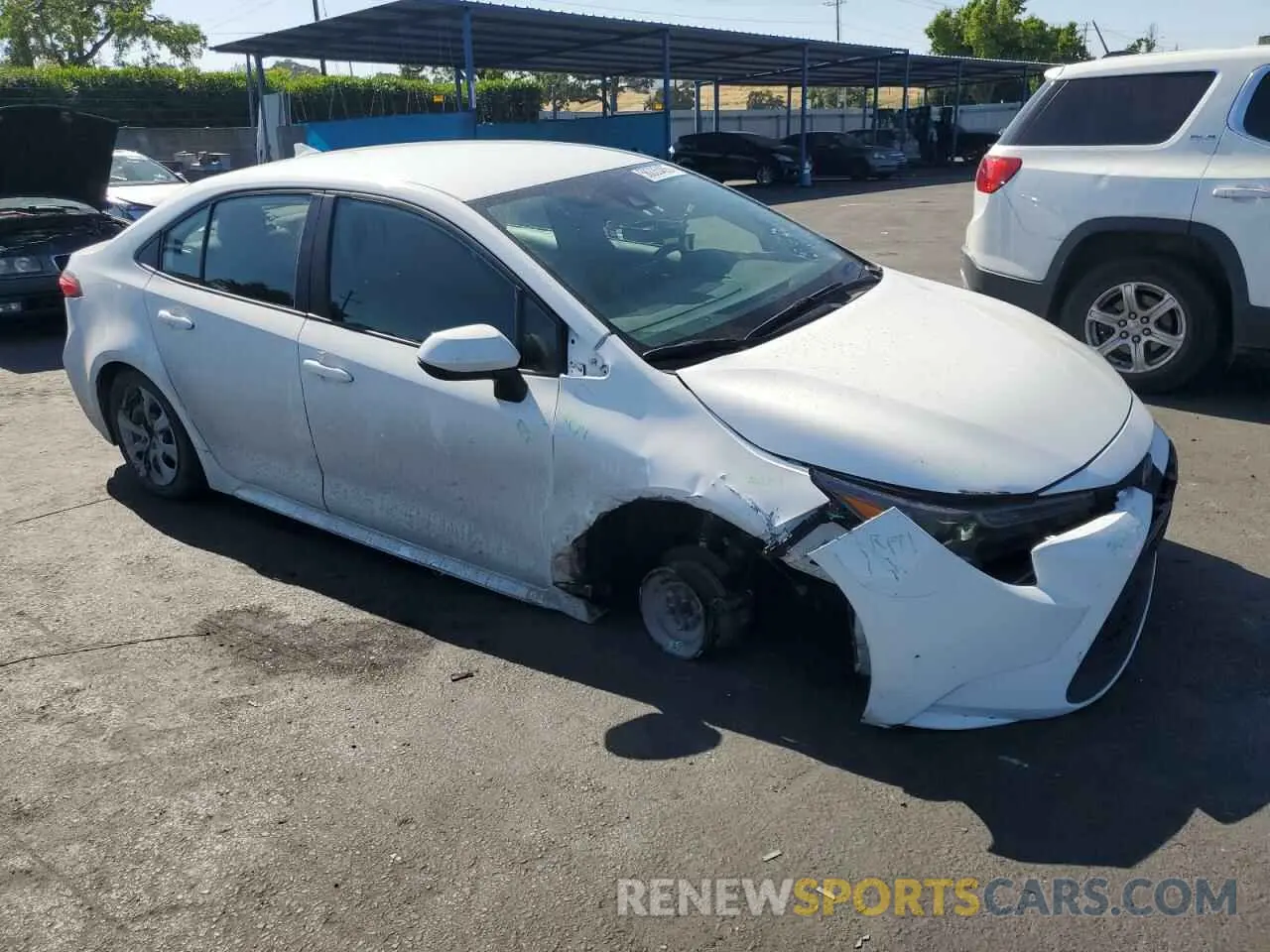 4 Photograph of a damaged car 5YFEPMAE7NP389025 TOYOTA COROLLA 2022