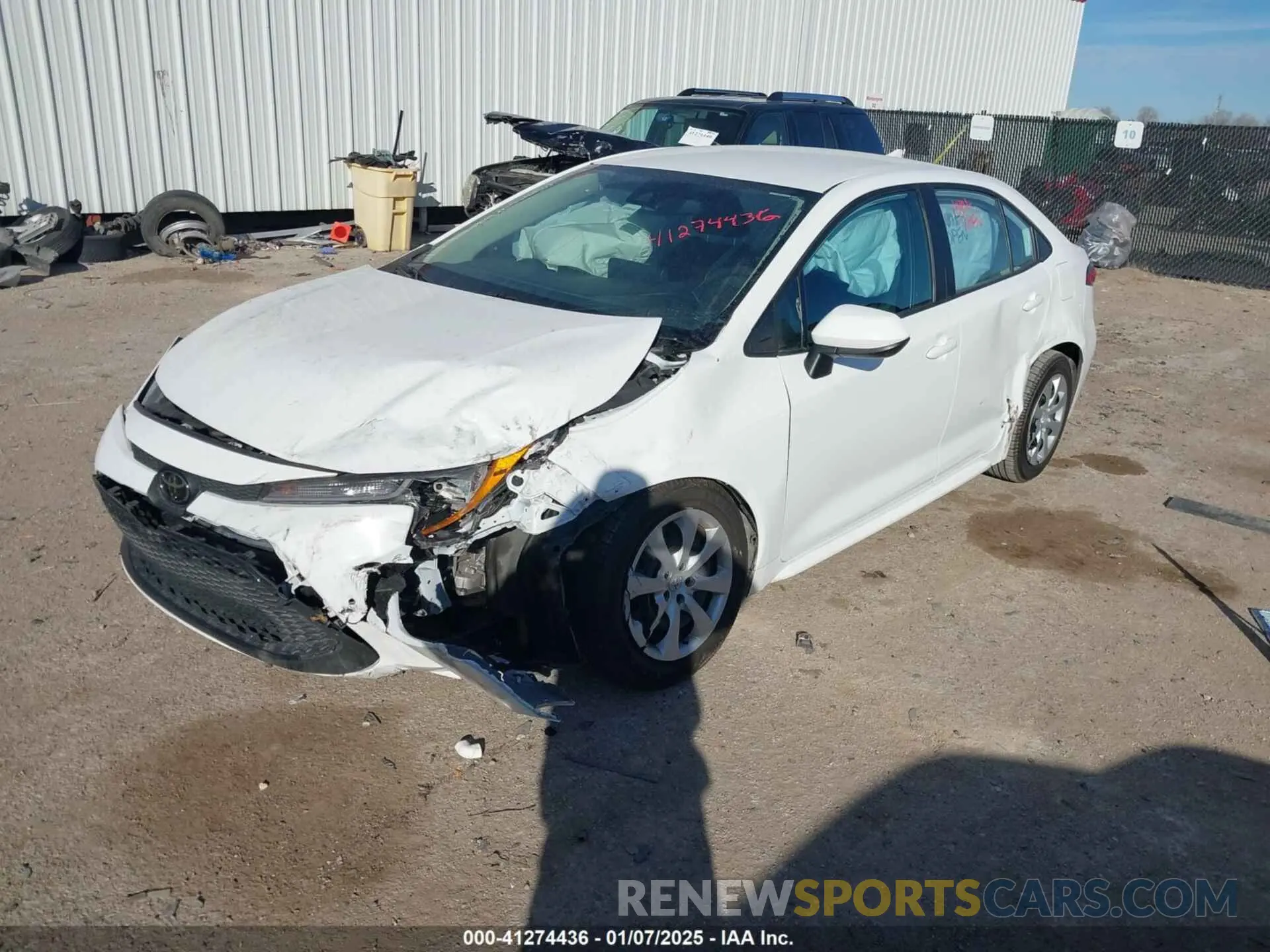 2 Photograph of a damaged car 5YFEPMAE7NP390269 TOYOTA COROLLA 2022