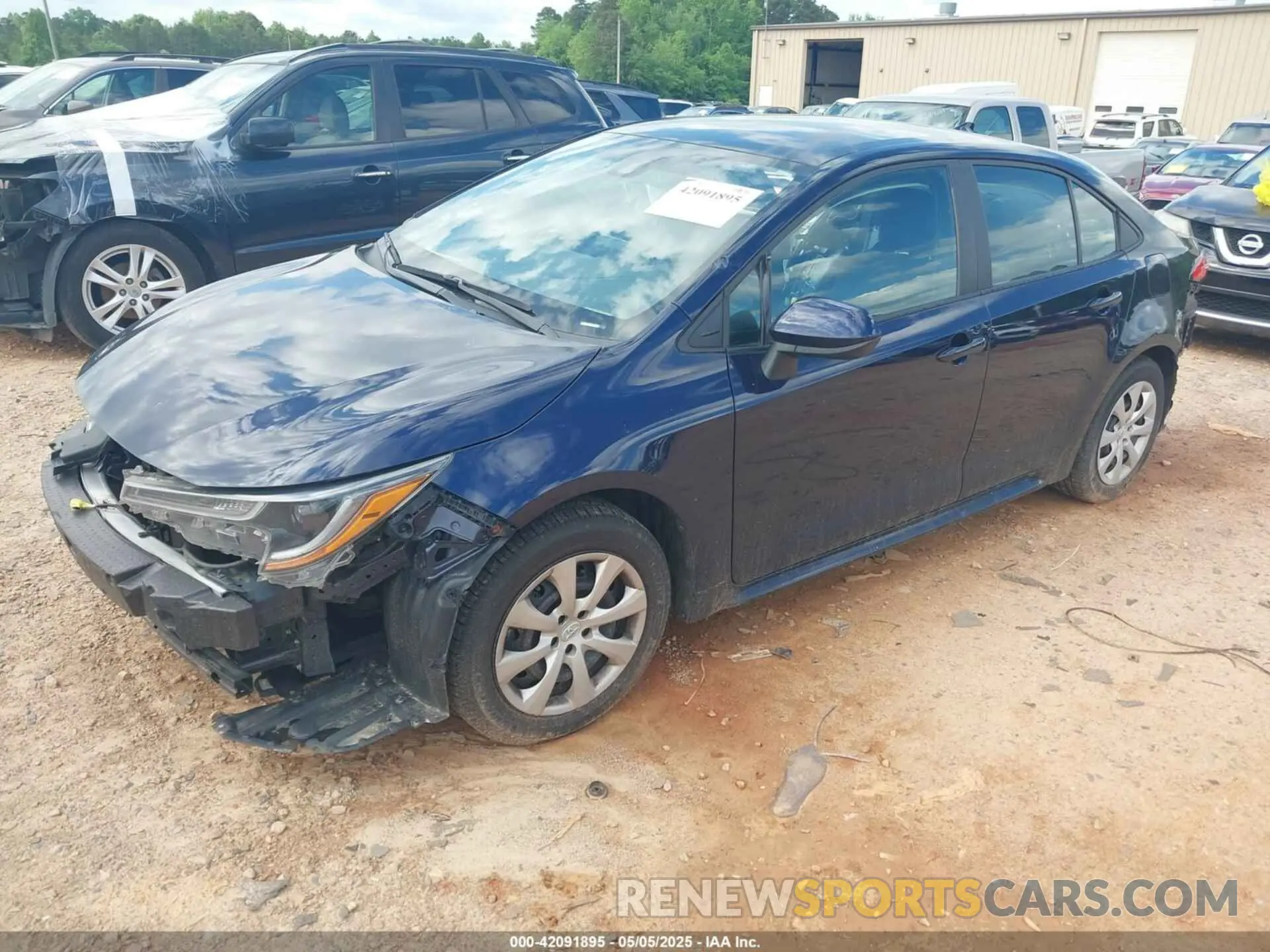 2 Photograph of a damaged car 5YFEPMAE8NP321767 TOYOTA COROLLA 2022