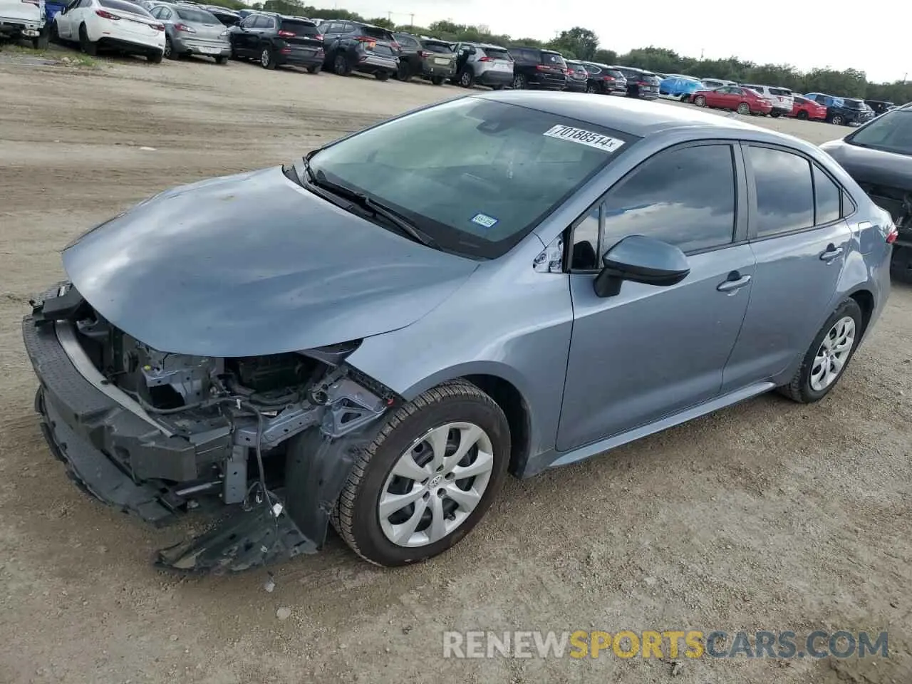 1 Photograph of a damaged car 5YFEPMAE8NP335877 TOYOTA COROLLA 2022
