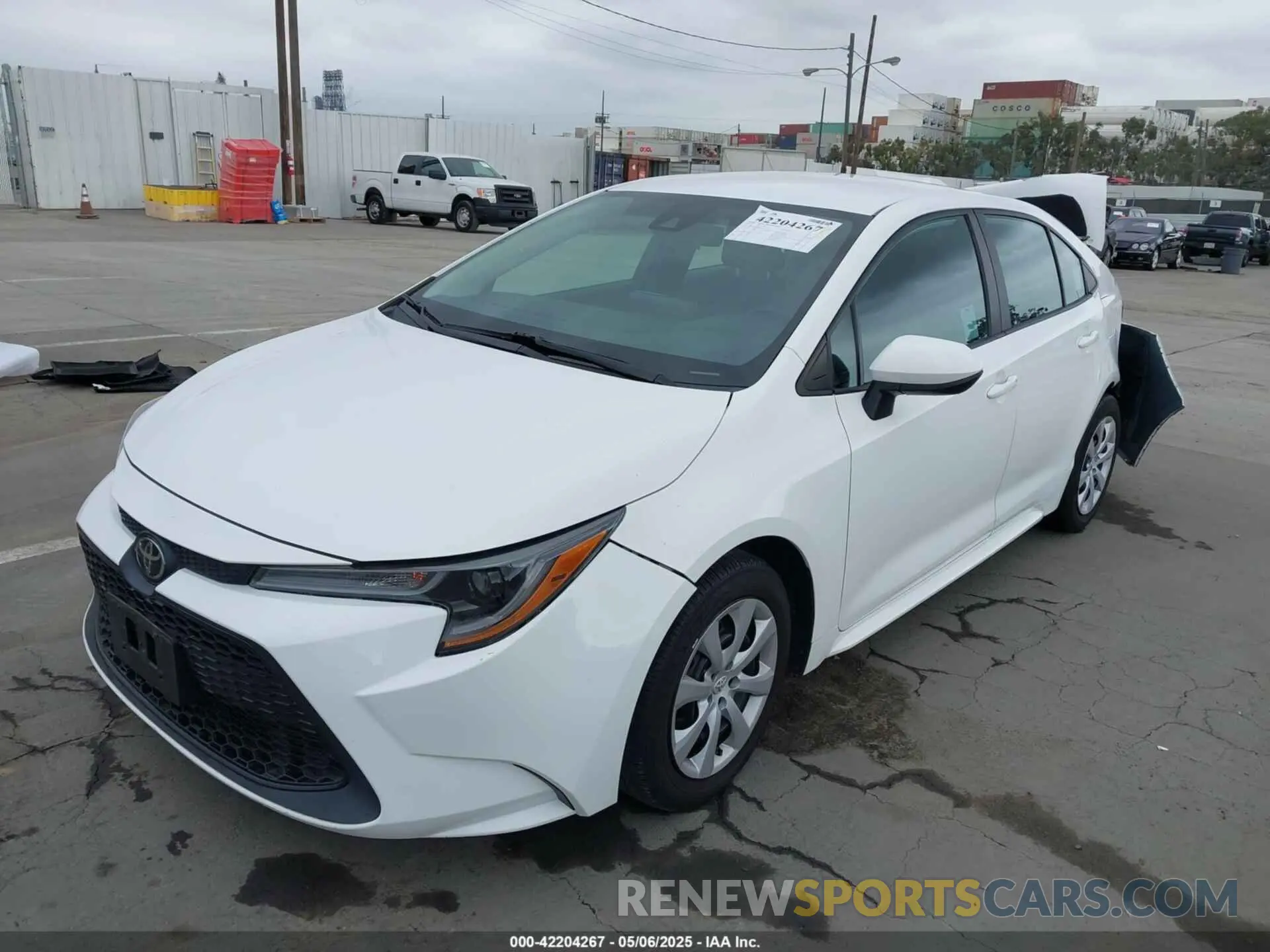 2 Photograph of a damaged car 5YFEPMAE8NP337435 TOYOTA COROLLA 2022