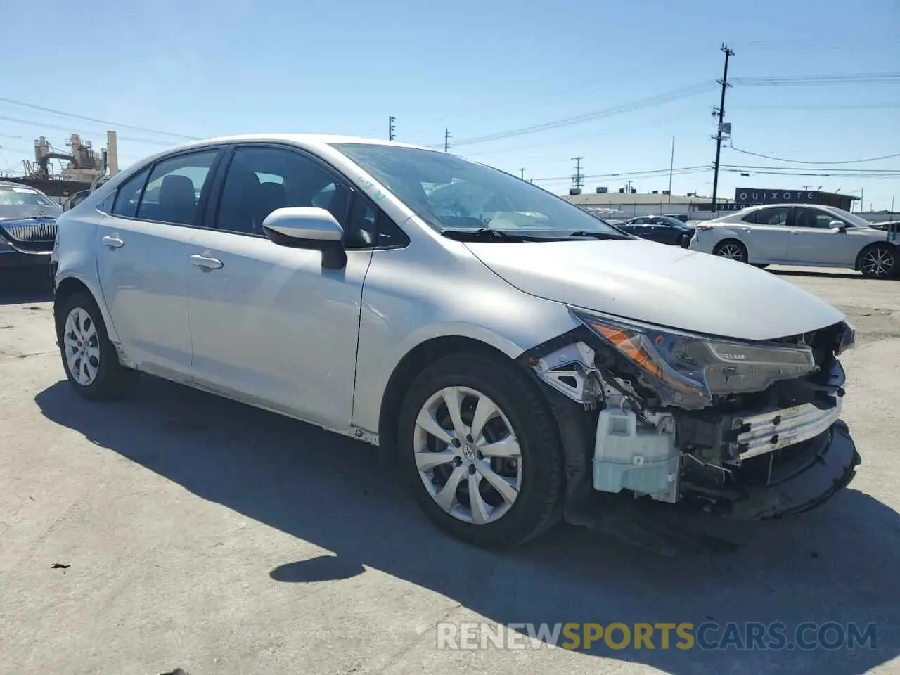 4 Photograph of a damaged car 5YFEPMAE8NP341808 TOYOTA COROLLA 2022
