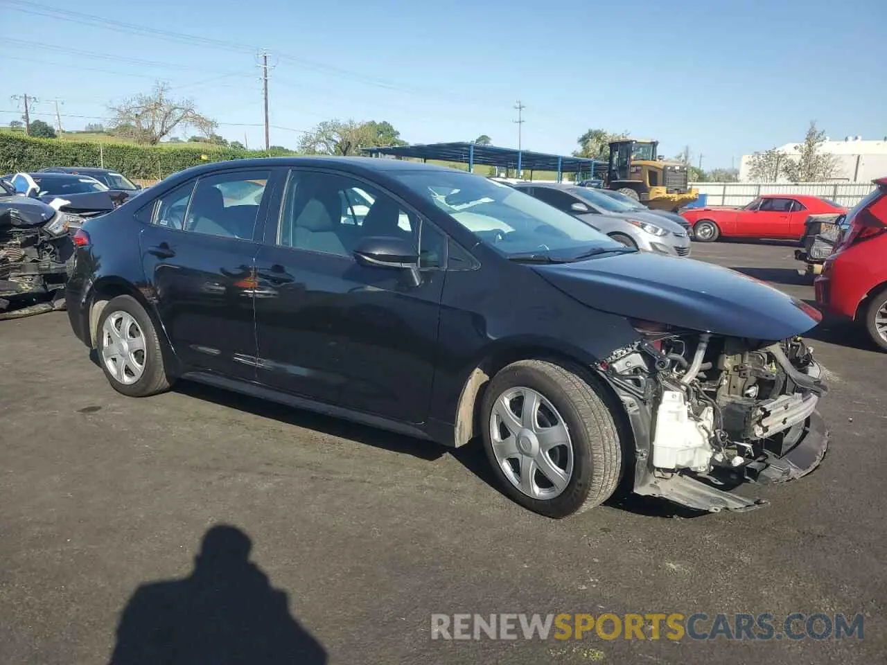 4 Photograph of a damaged car 5YFEPMAE8NP348418 TOYOTA COROLLA 2022