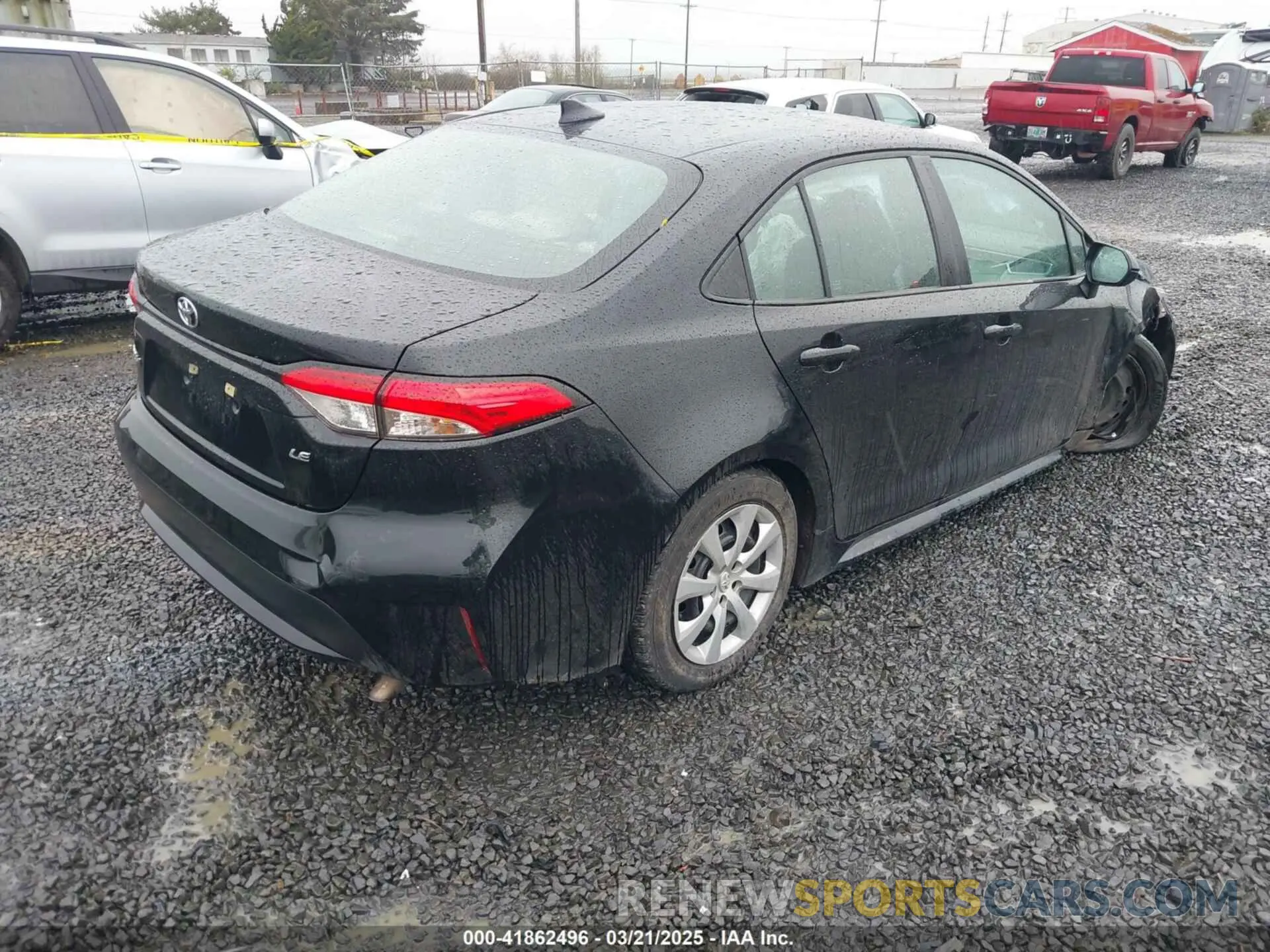 4 Photograph of a damaged car 5YFEPMAE8NP369091 TOYOTA COROLLA 2022