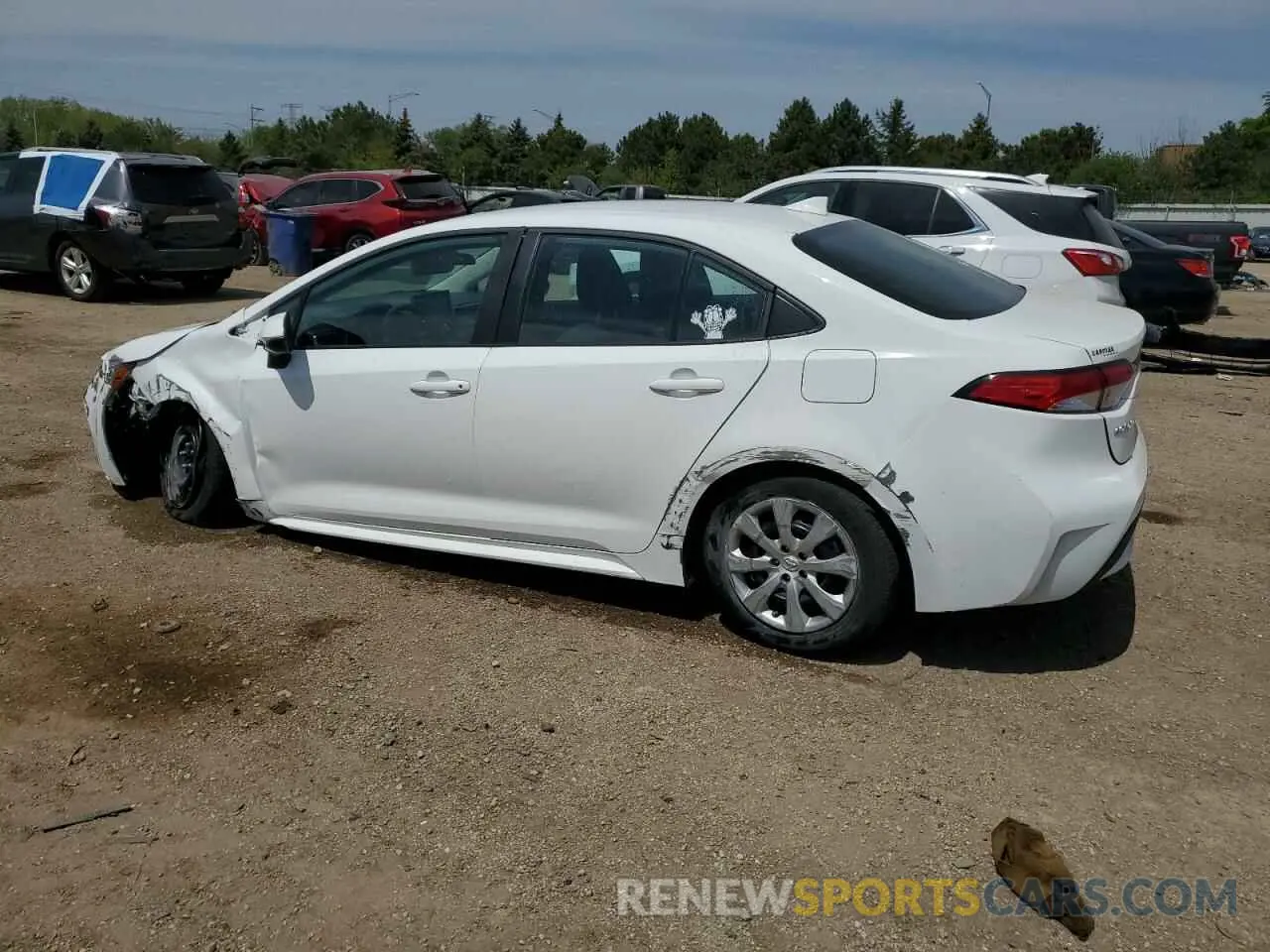 2 Photograph of a damaged car 5YFEPMAE8NP375392 TOYOTA COROLLA 2022