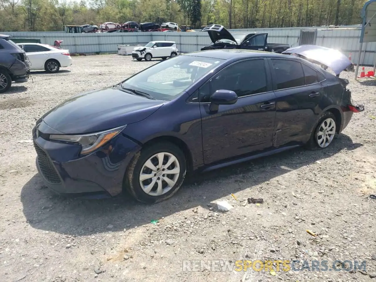 1 Photograph of a damaged car 5YFEPMAE8NP377529 TOYOTA COROLLA 2022