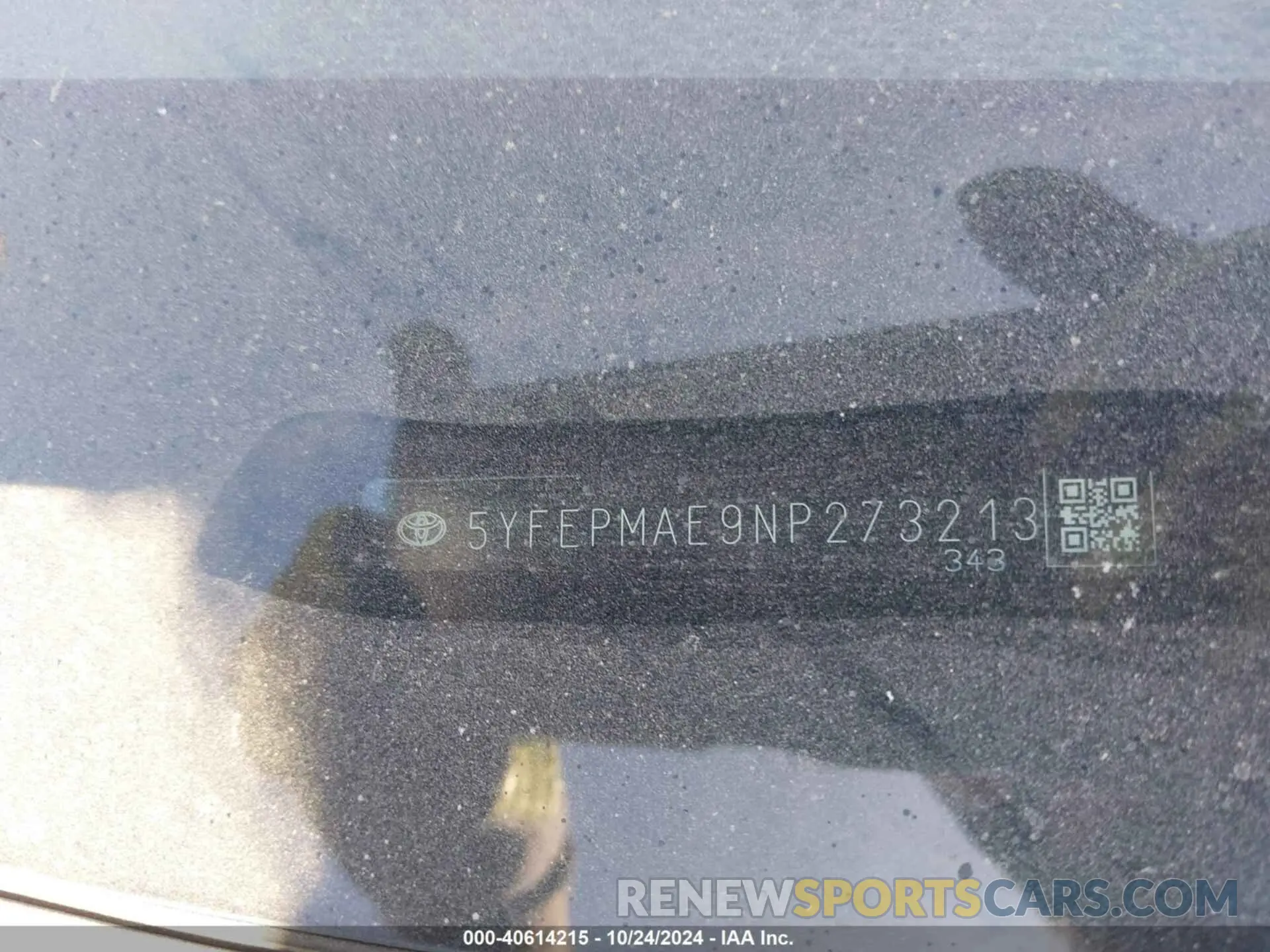 9 Photograph of a damaged car 5YFEPMAE9NP273213 TOYOTA COROLLA 2022